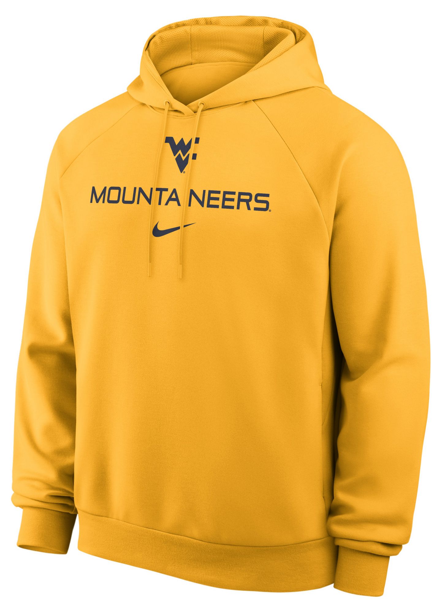 Nike Men's West Virginia Mountaineers University Gold Dri-FIT Primary Fleece Hoodie
