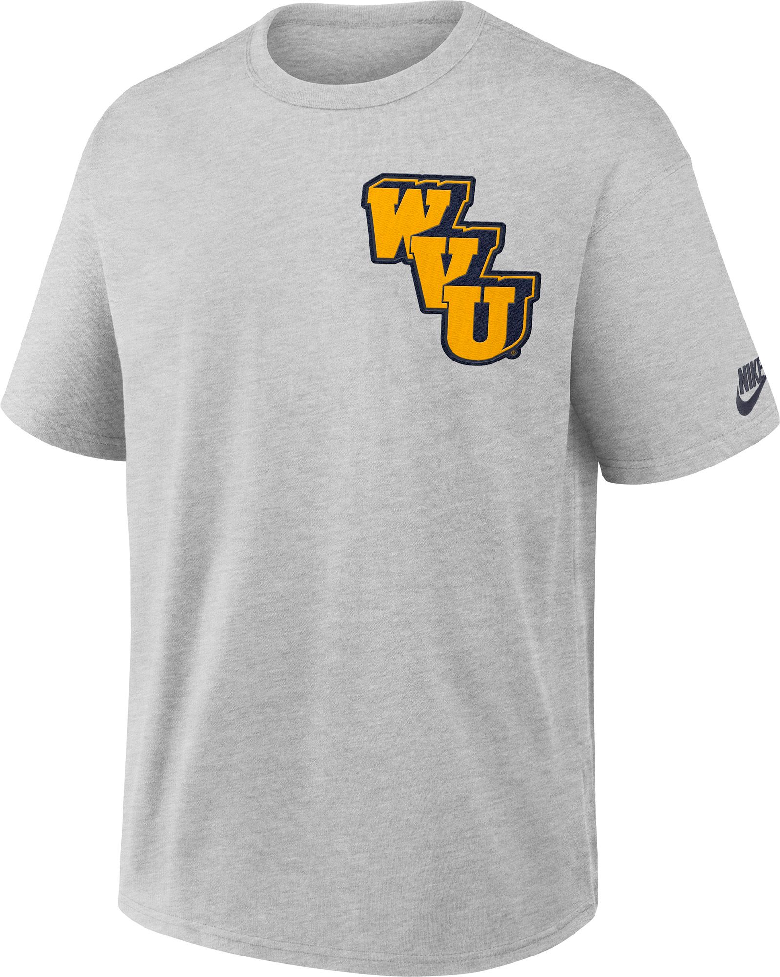 Nike Men's West Virginia Mountaineers Grey Heather Max90 Legacy T-Shirt