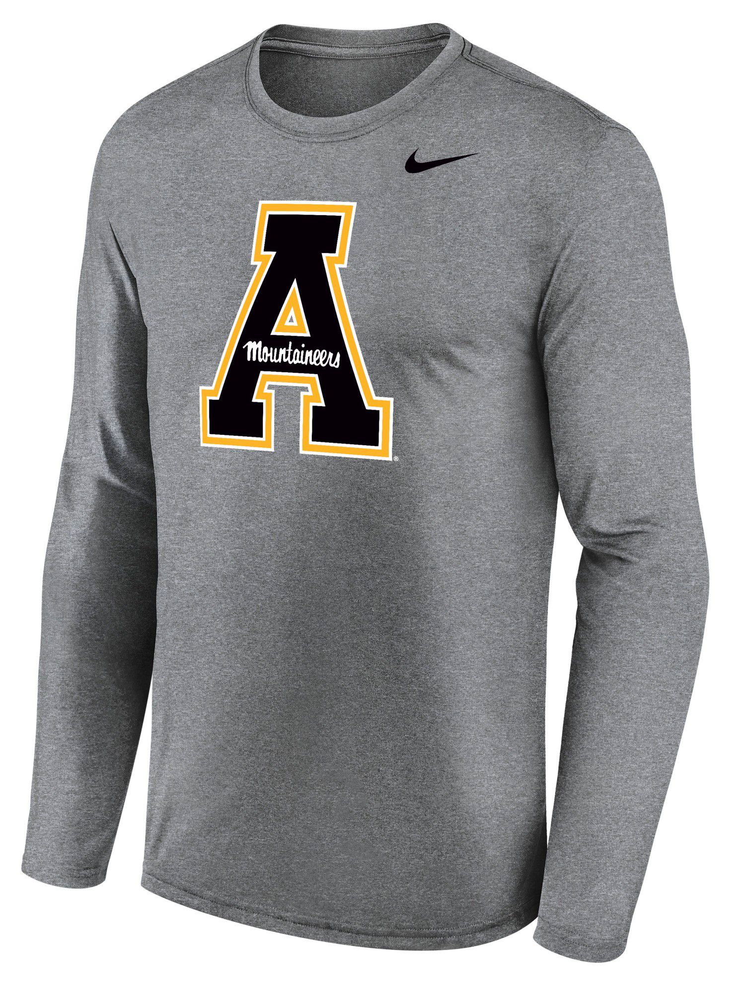 Nike Men's Appalachian State Mountaineers Gray Legend Long Sleeve Shirt