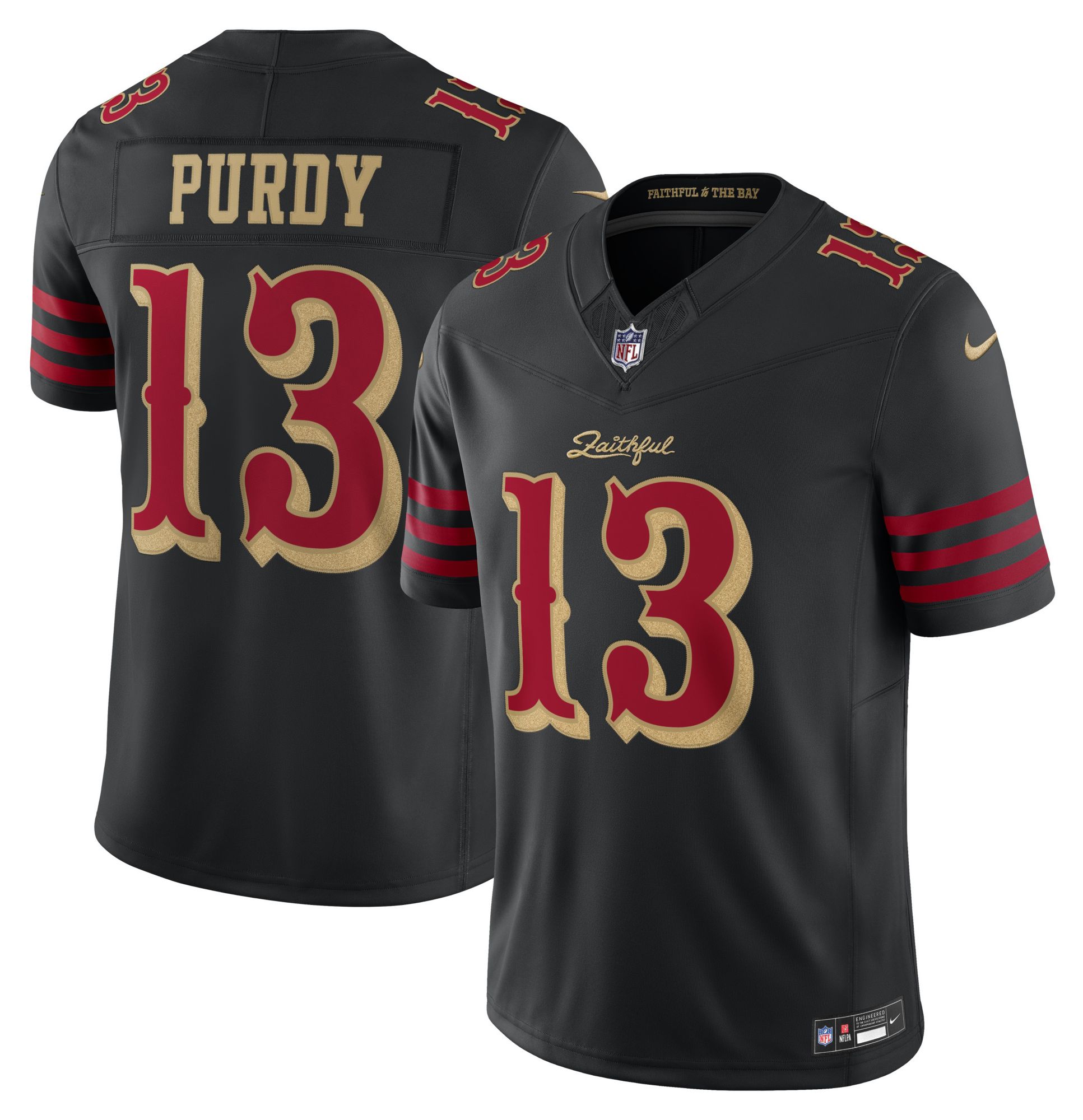 Nike Men's San Francisco 49ers Black Brock Purdy #13 NFL Rivalries Limited Jersey