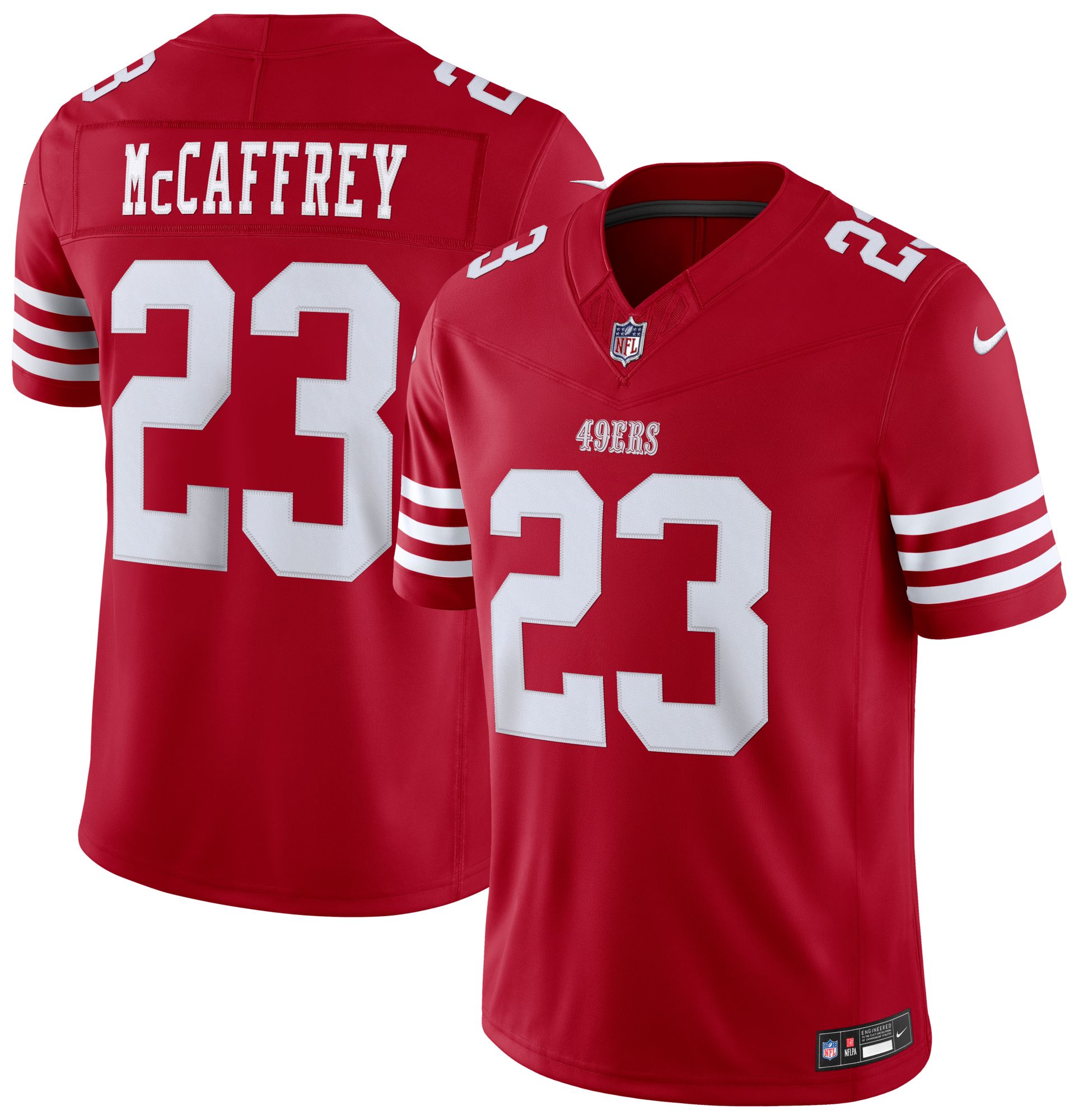 Nike Men's San Francisco 49ers Red Christian McCaffrey #23 Limited Jersey