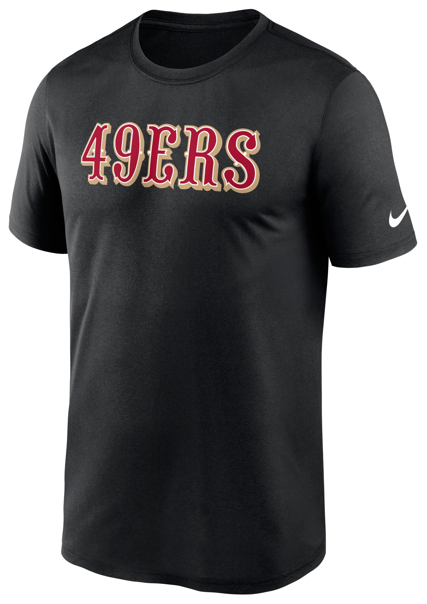 Nike Men's San Francisco 49ers Black Legend Wordmark Long Sleeve Shirt