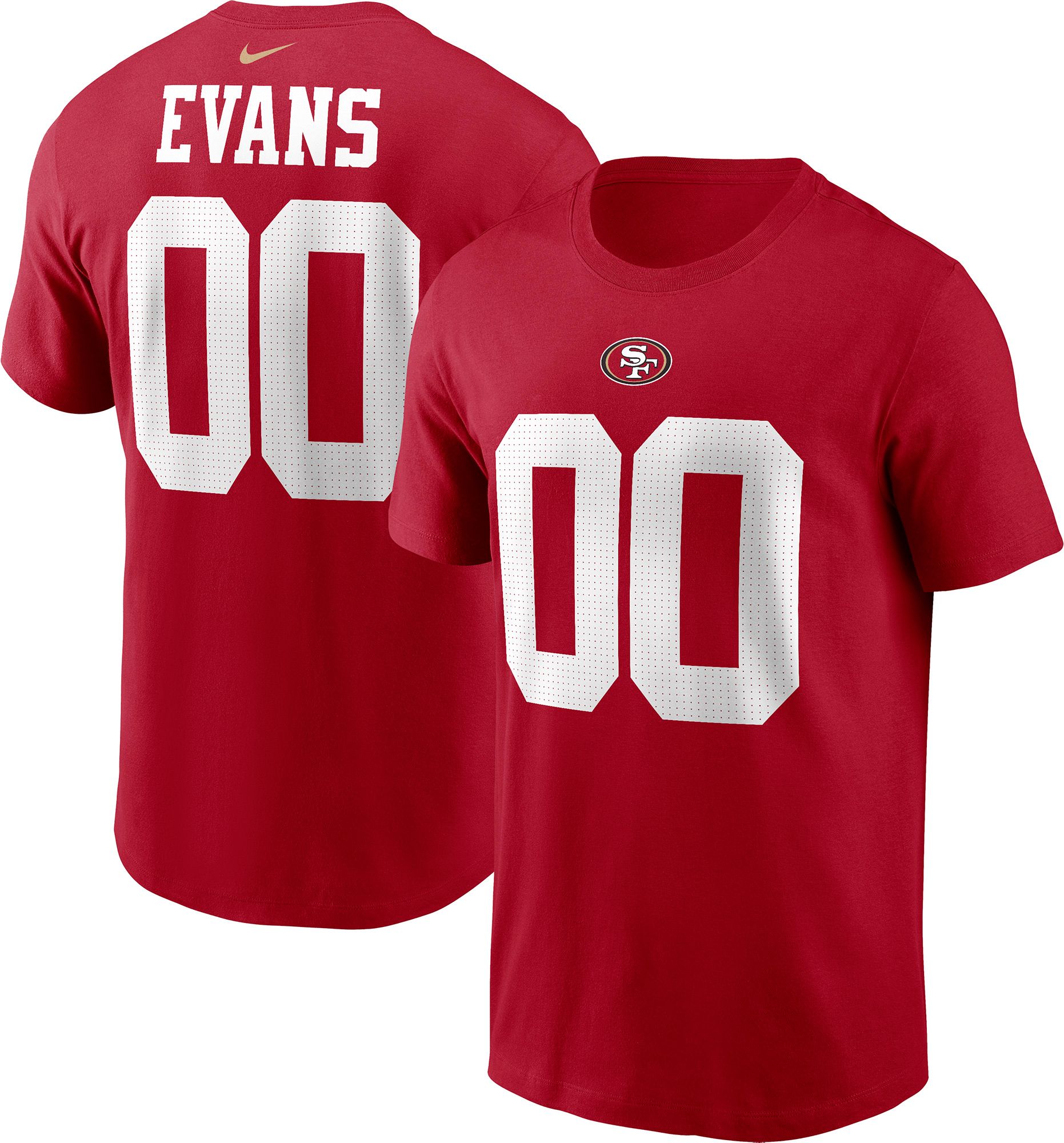 Nike Men's San Francisco 49ers Red Mike Evans #00 Home T-Shirt