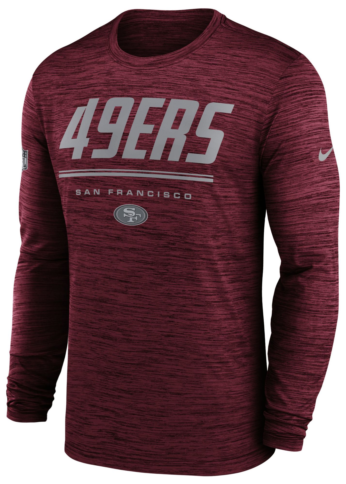 Nike Men's San Francisco 49ers Red Velocity Long Sleeve Shirt