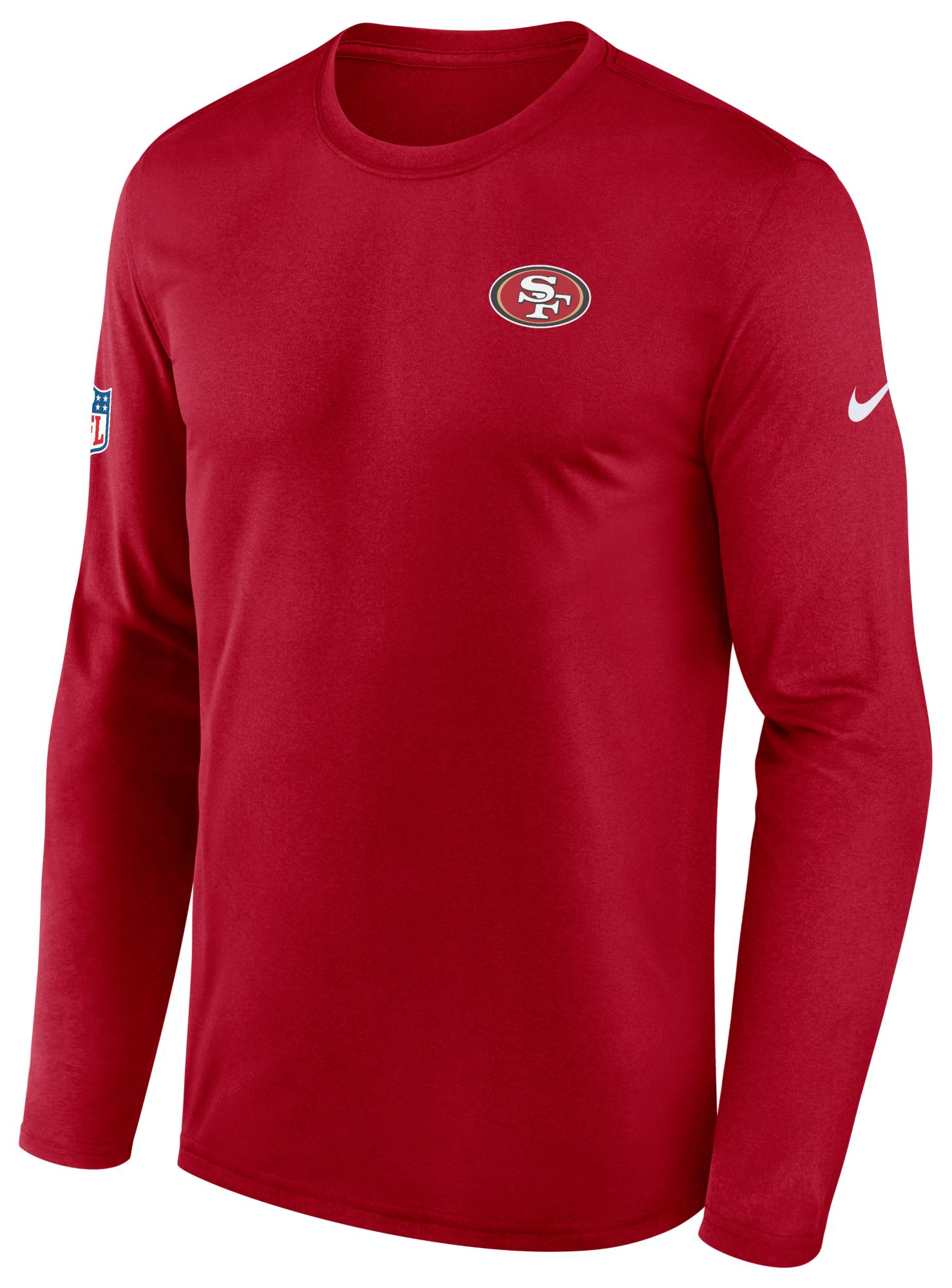 Nike Men's San Francisco 49ers Red Small Logo Legend Long Sleeve Shirt