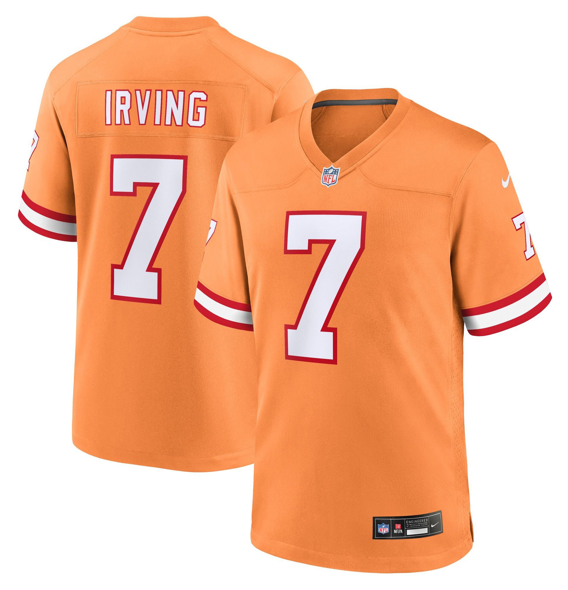 Nike Men's Tampa Bay Buccaneers Bucky Irving #7 Sport Orange Alternate Game Jersey