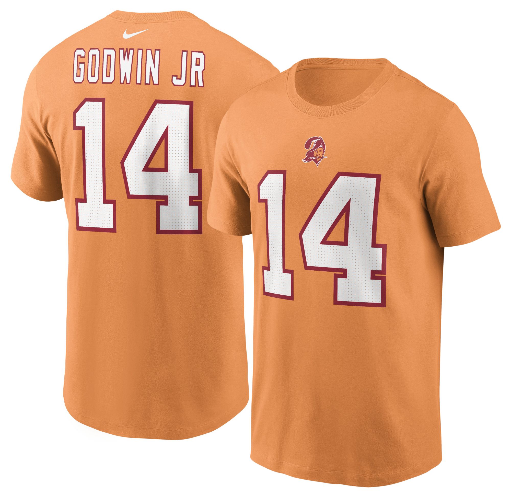 Nike Men's Tampa Bay Buccaneers Orange Chris Godwin #14 T-Shirt