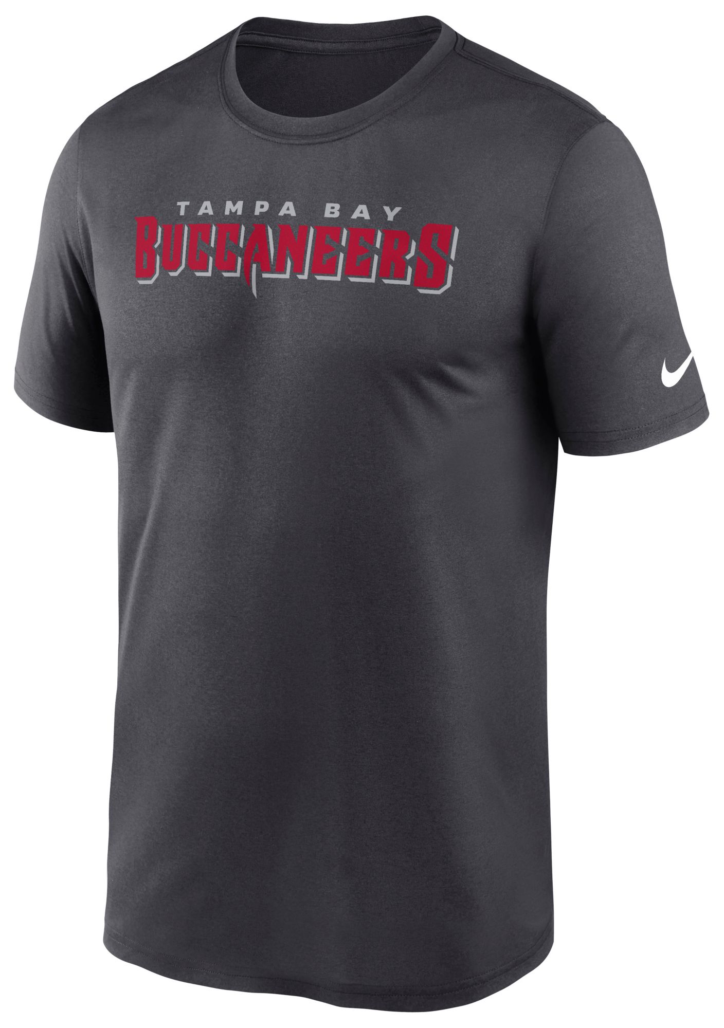 Nike Men's Tampa Bay Buccaneers Anthracite Legend Wordmark T-Shirt