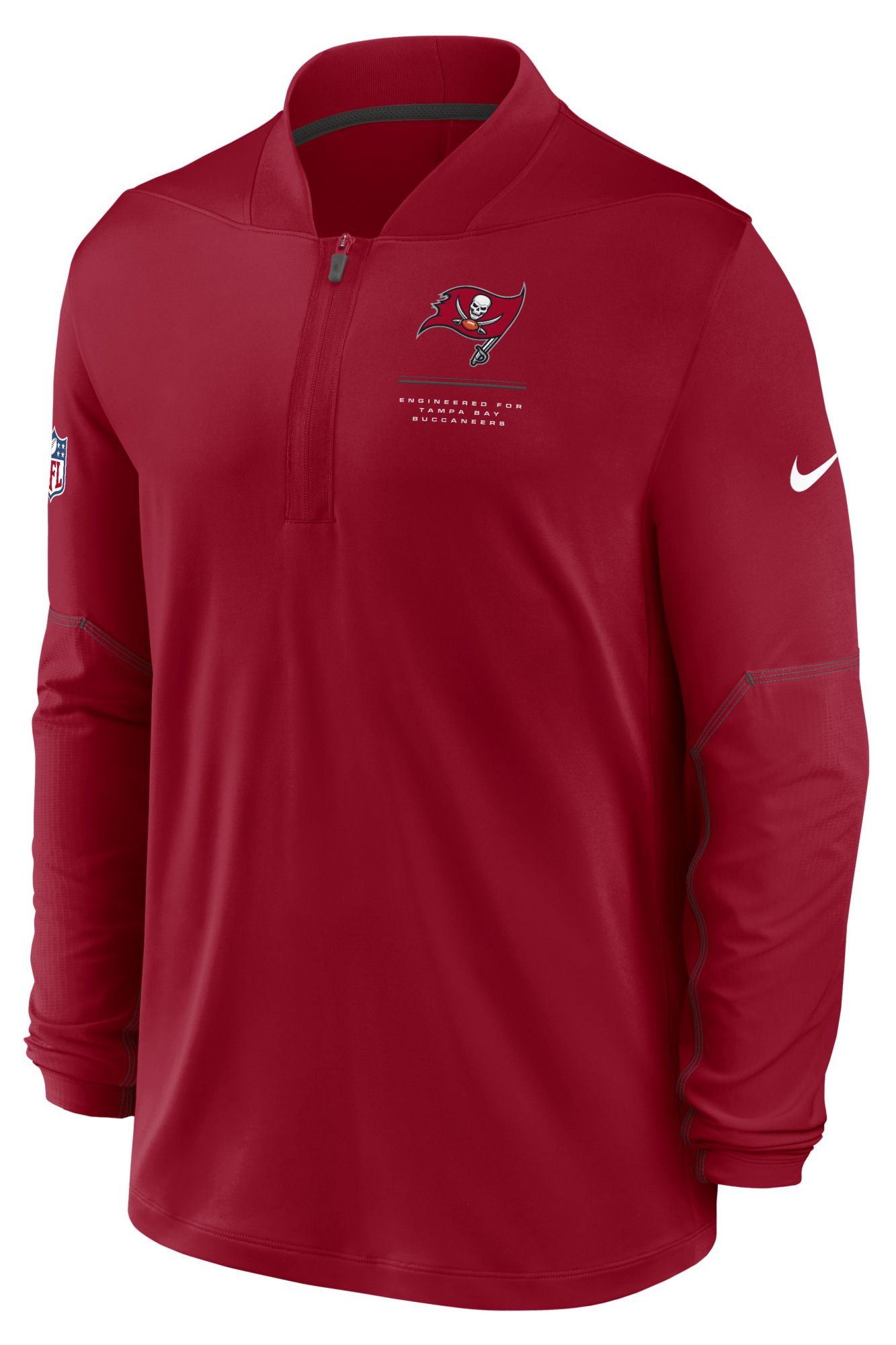 Nike Men's Tampa Bay Buccaneers Red Midweight 1/2 Zip