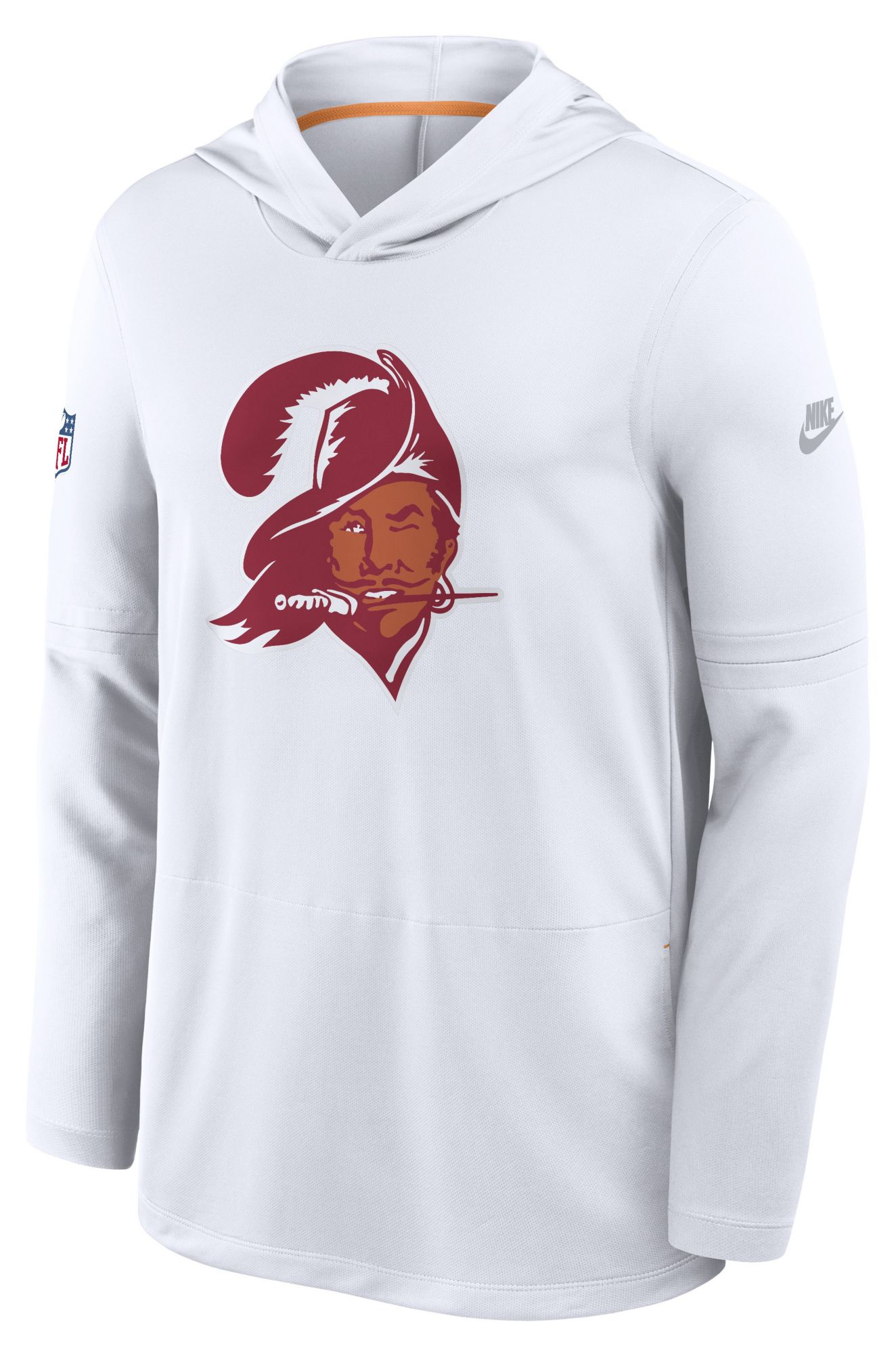 Nike Men's Tampa Bay Buccaneers White Hooded Long Sleeve Shirt