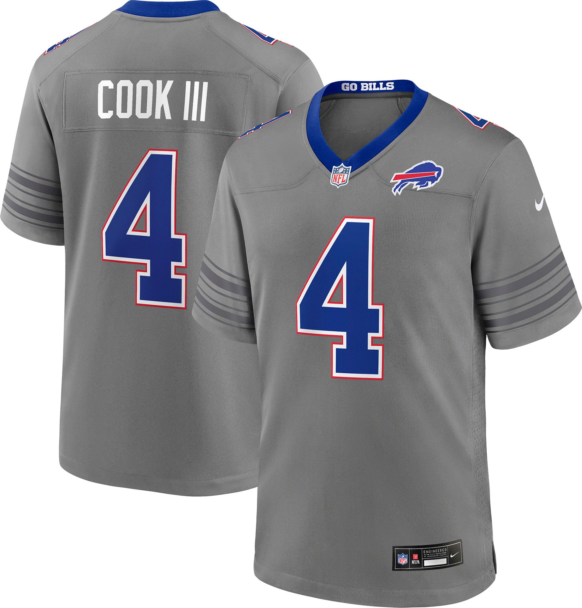 Nike Men's Buffalo Bills James Cook #4 Nickel City Alternate Game Jersey