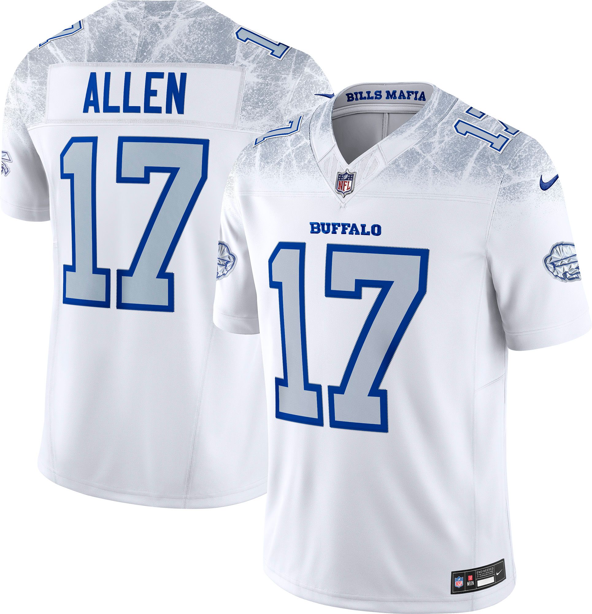 Nike Men's Buffalo Bills White Josh Allen #17 Limited Jersey