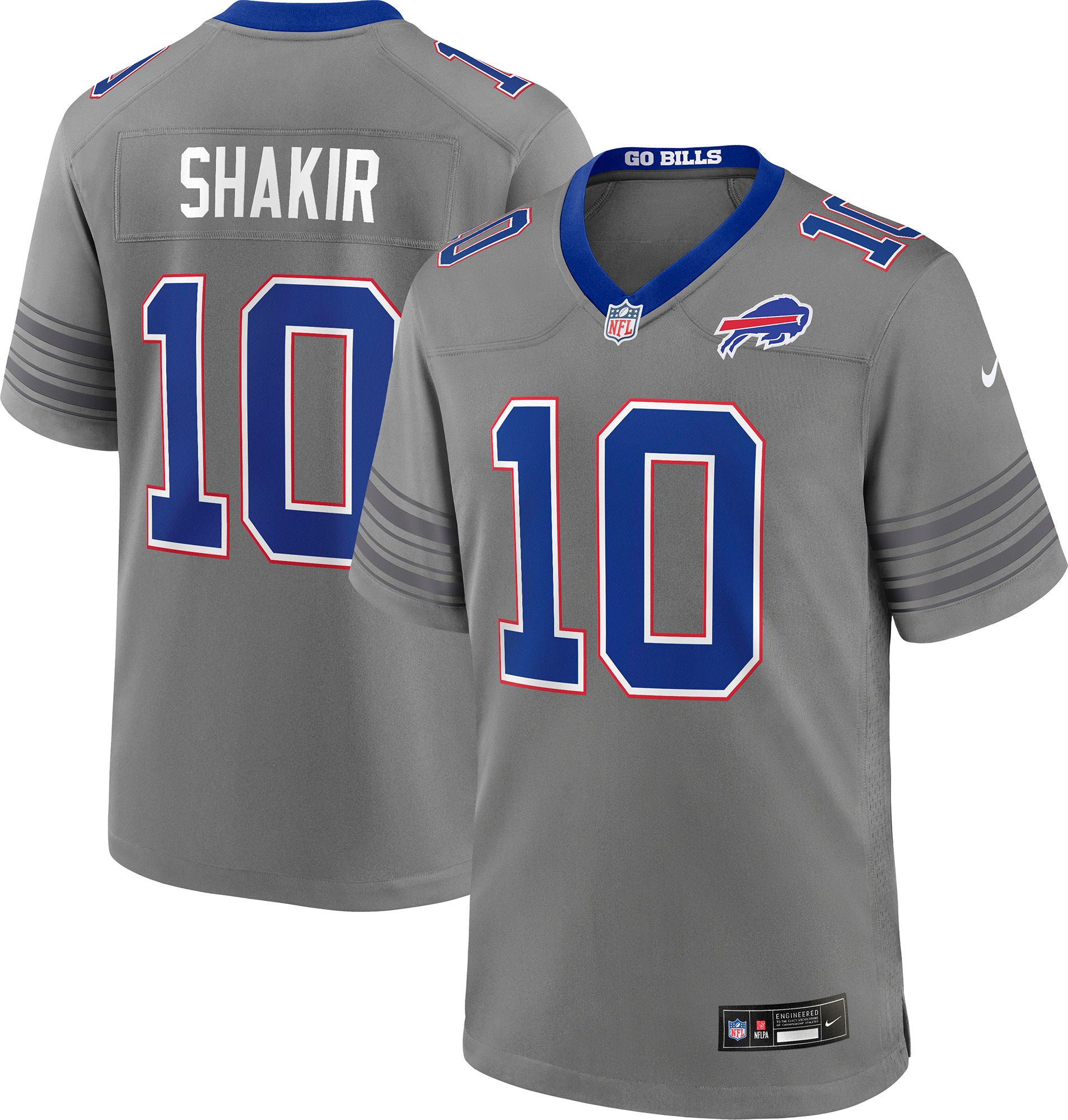 Nike Men's Buffalo Bills Khalil Shakir #10 Nickel City Alternate Game Jersey