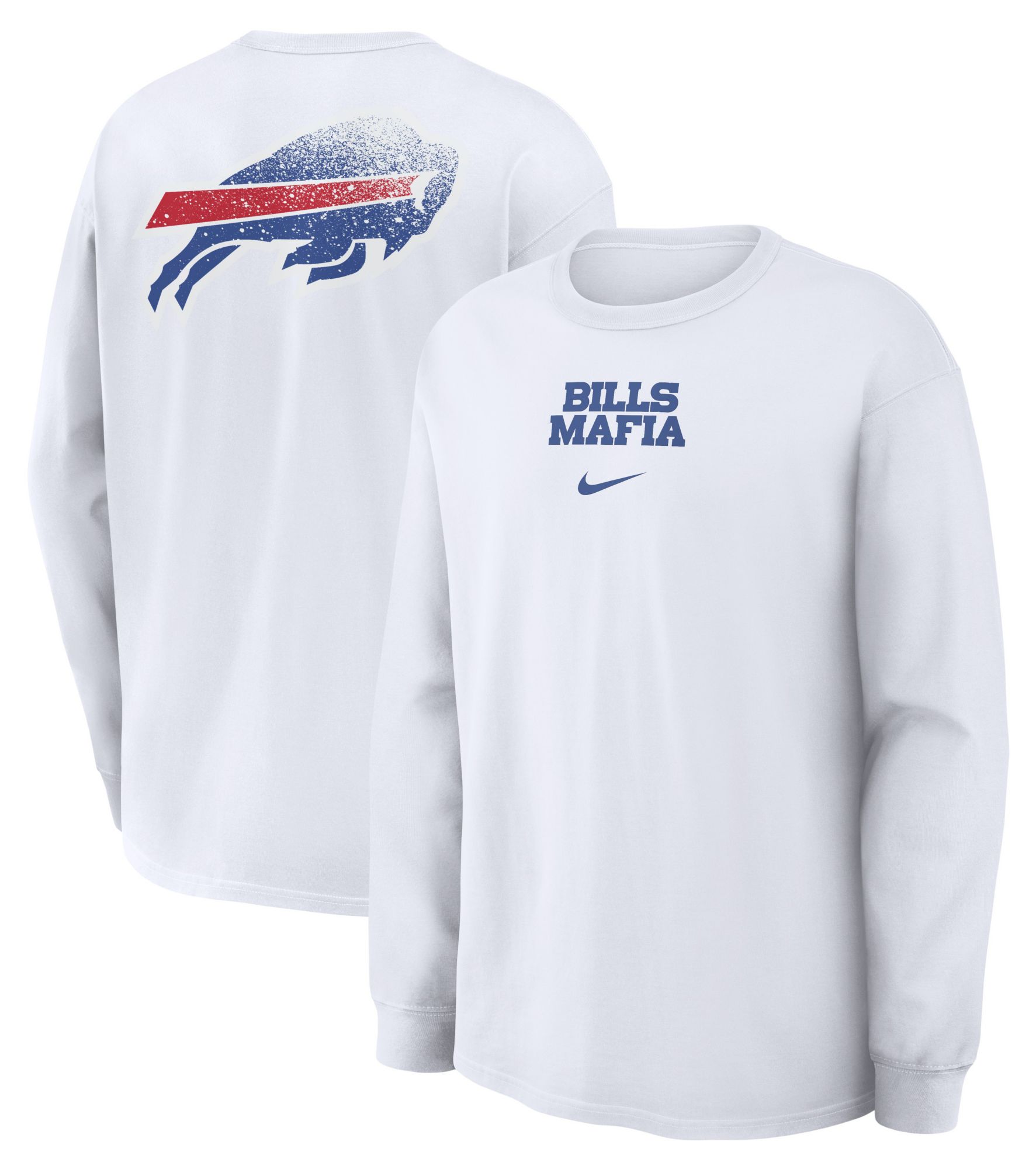 Nike Men's Buffalo Bills NFL Rivalries Max90 Long Sleeve Shirt