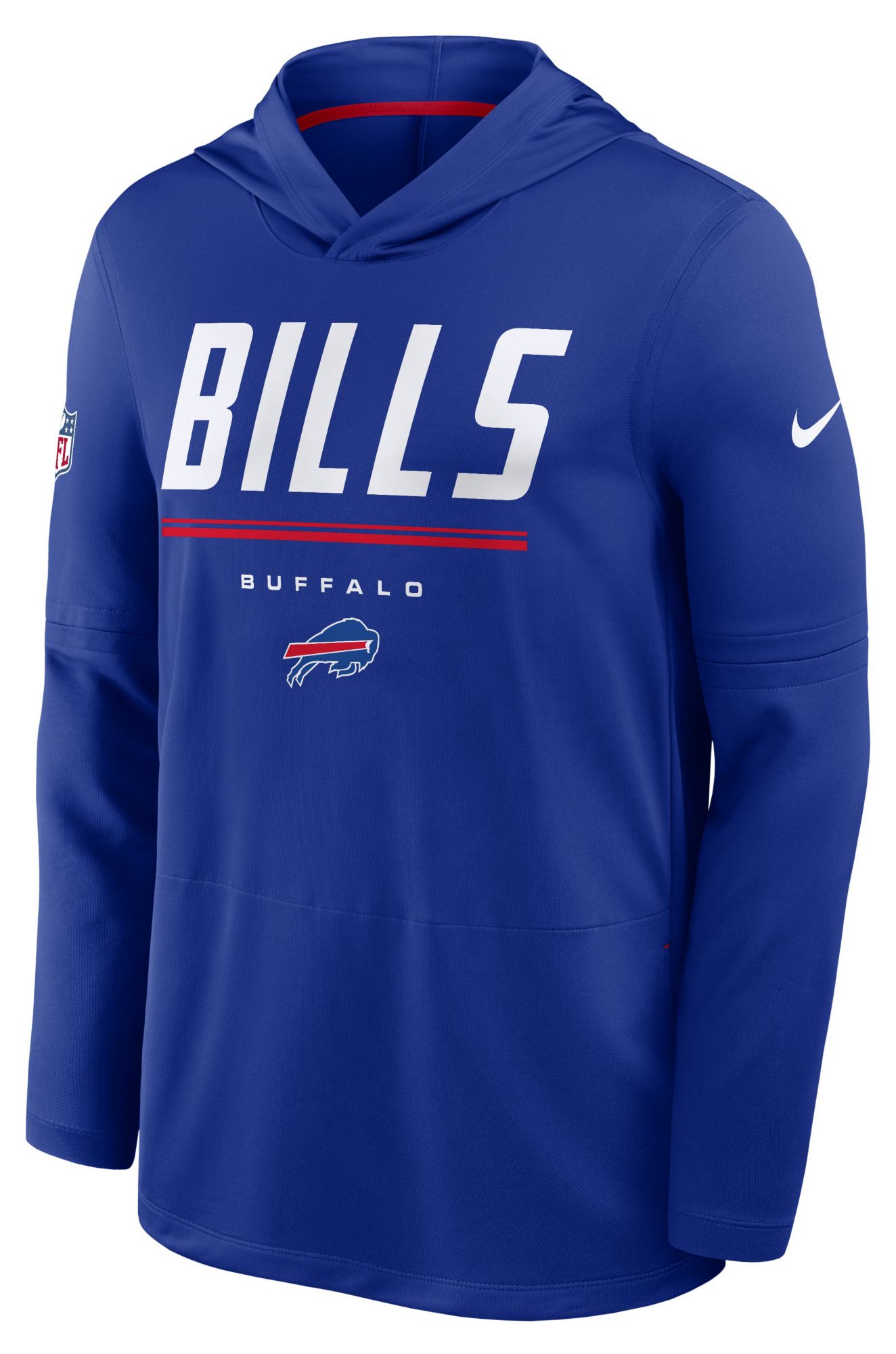 Nike Men's Buffalo Bills Old Royal Long Sleeve Hooded Top