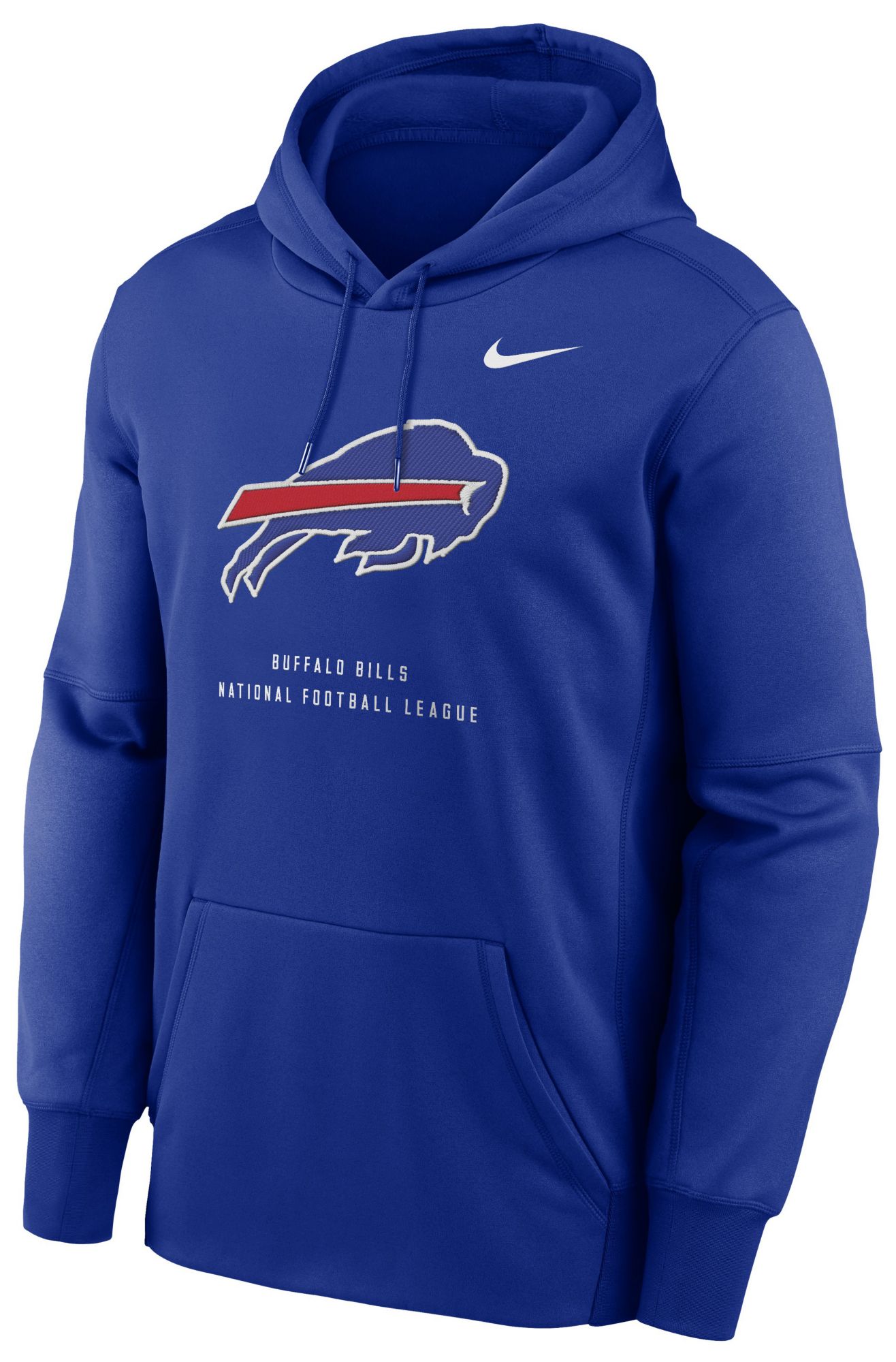 Nike Men's Buffalo Bills Old Royal Therma Fleece Hoodie