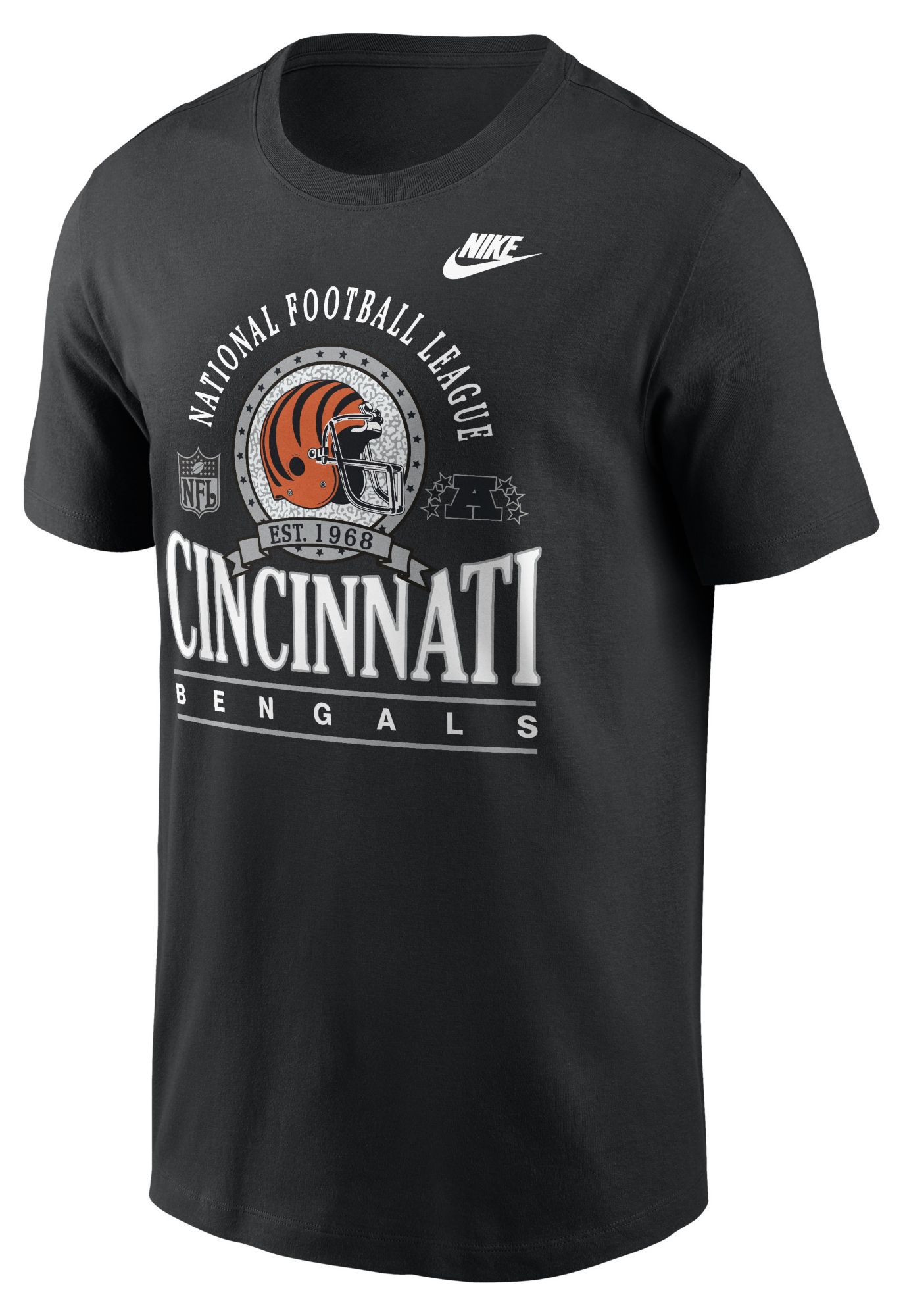 Nike Men's Cincinnati Bengals Black Rewind T-Shirt
