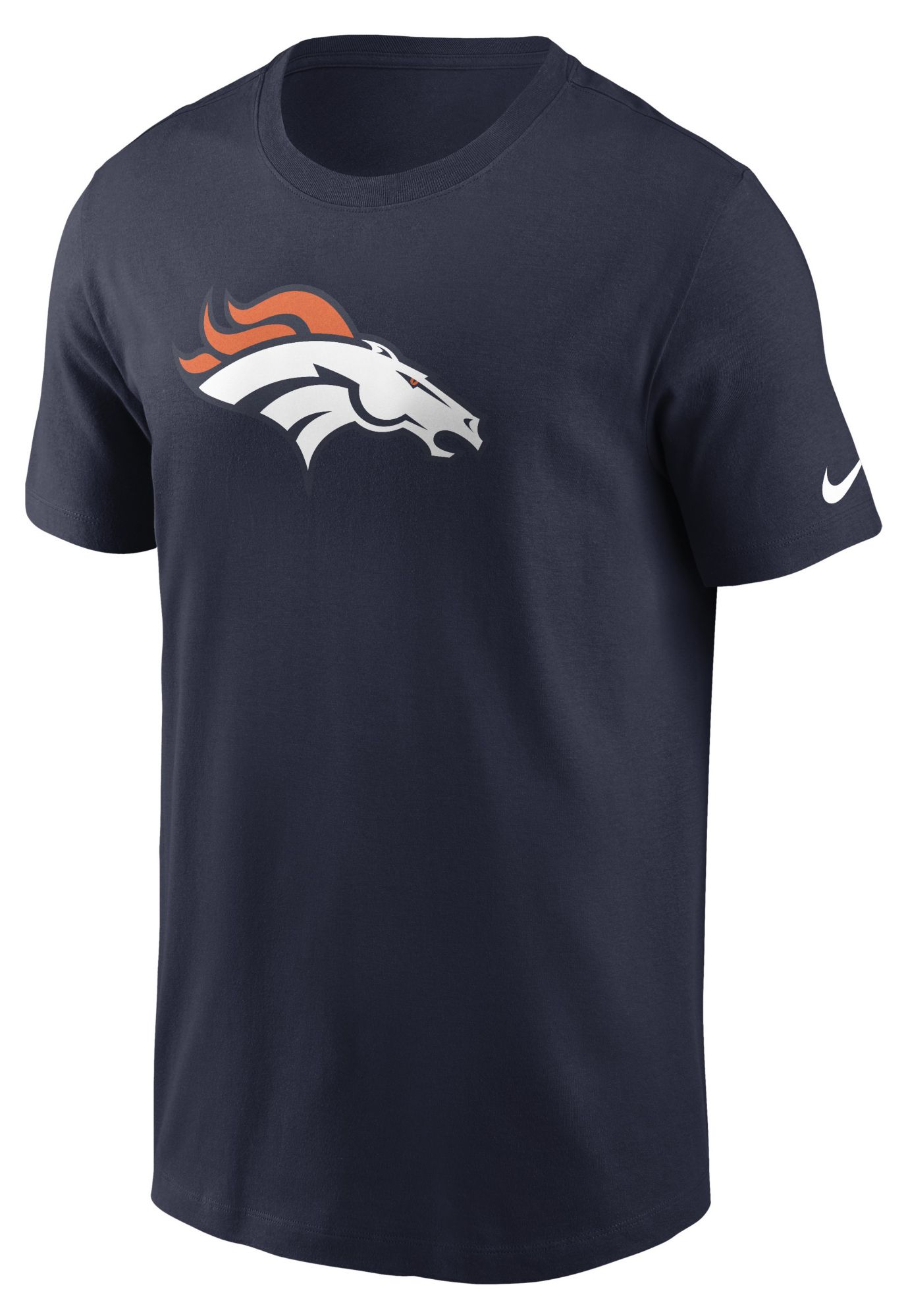 Nike Men's Denver Broncos Navy Essential Logo T-Shirt