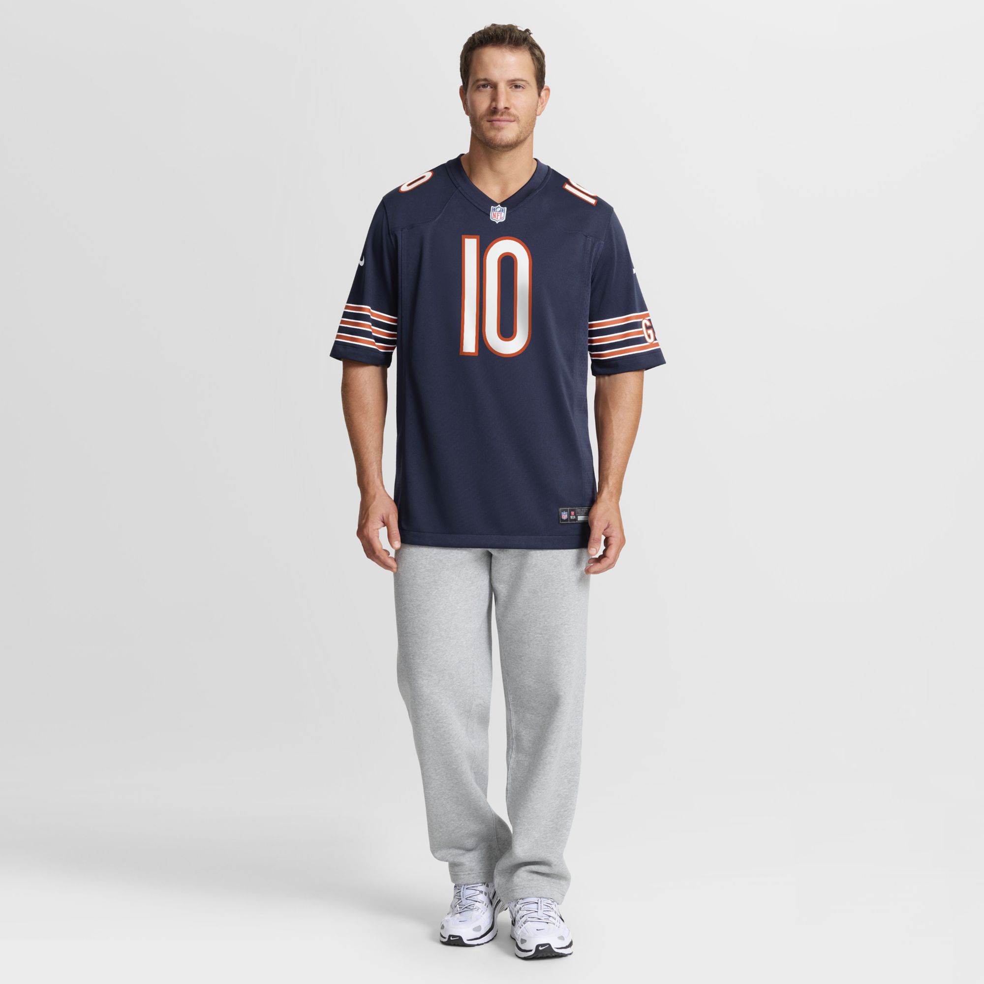 Nike Men's Chicago Bears Luther Burden III #10 Navy Home Game Jersey