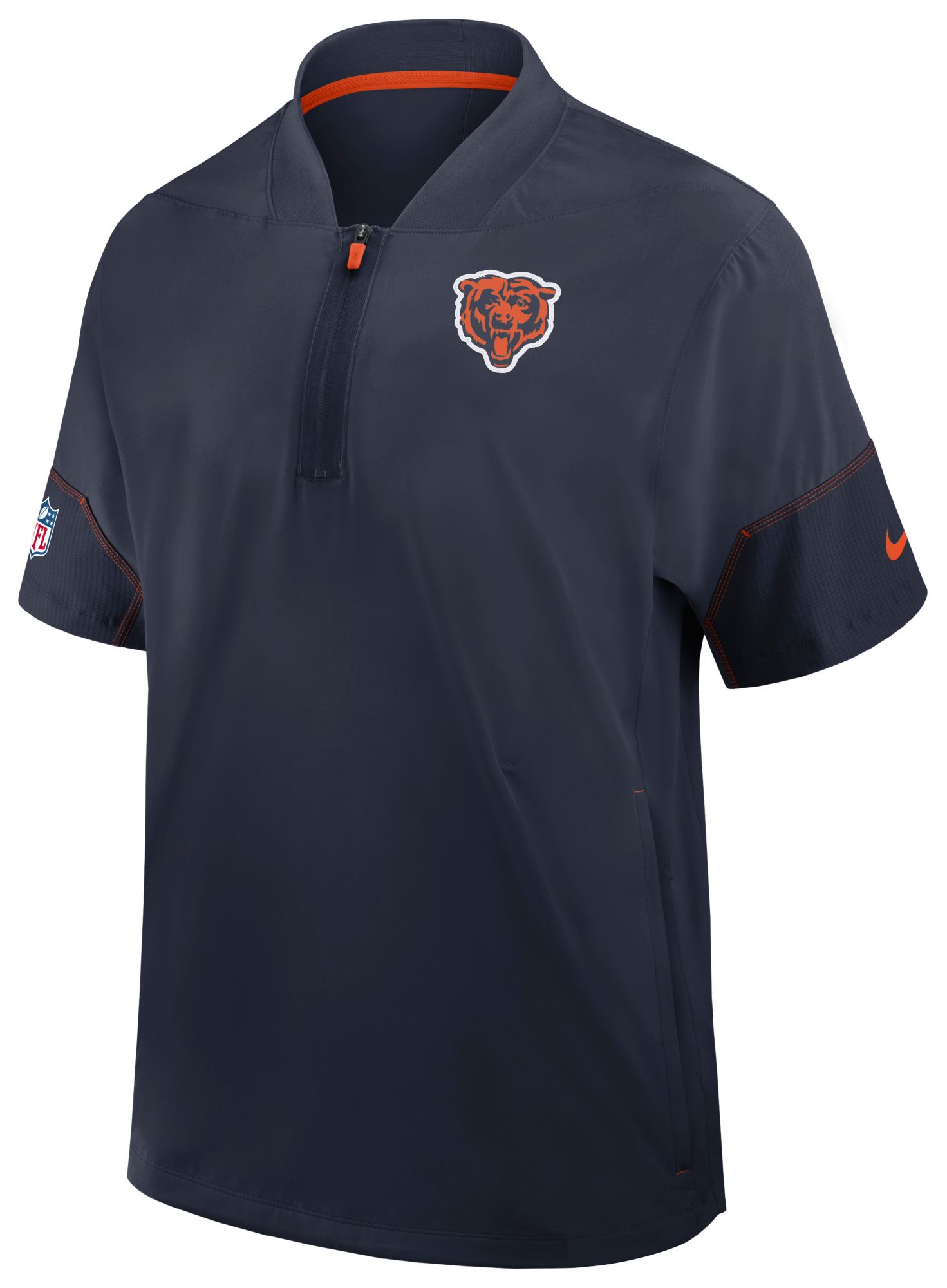 Nike Men's Chicago Bears Marine Sideline Short Sleeve Coach's Jacket