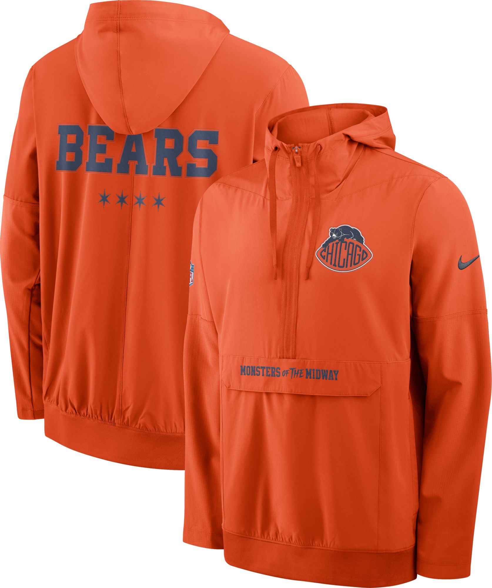 Nike Men's Chicago Bears NFL Rivalries Anorak Jacket