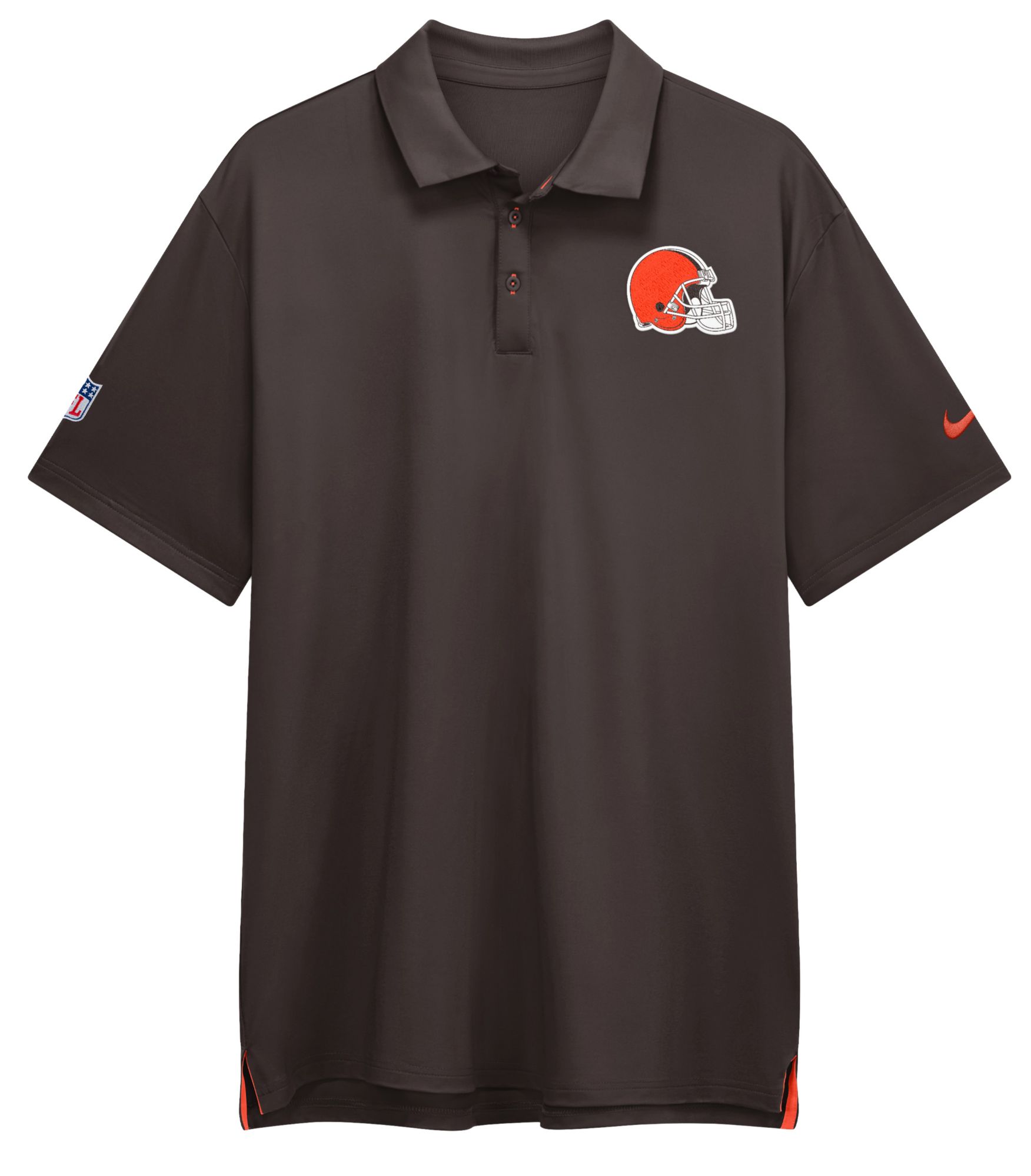 Nike Men's Cleveland Browns Brown Polo Shirt