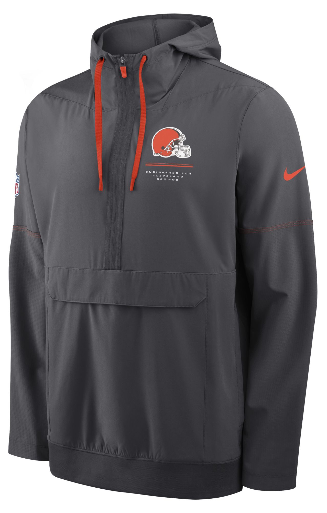 Nike Men's Cleveland Browns Anthracite Anorak Jacket