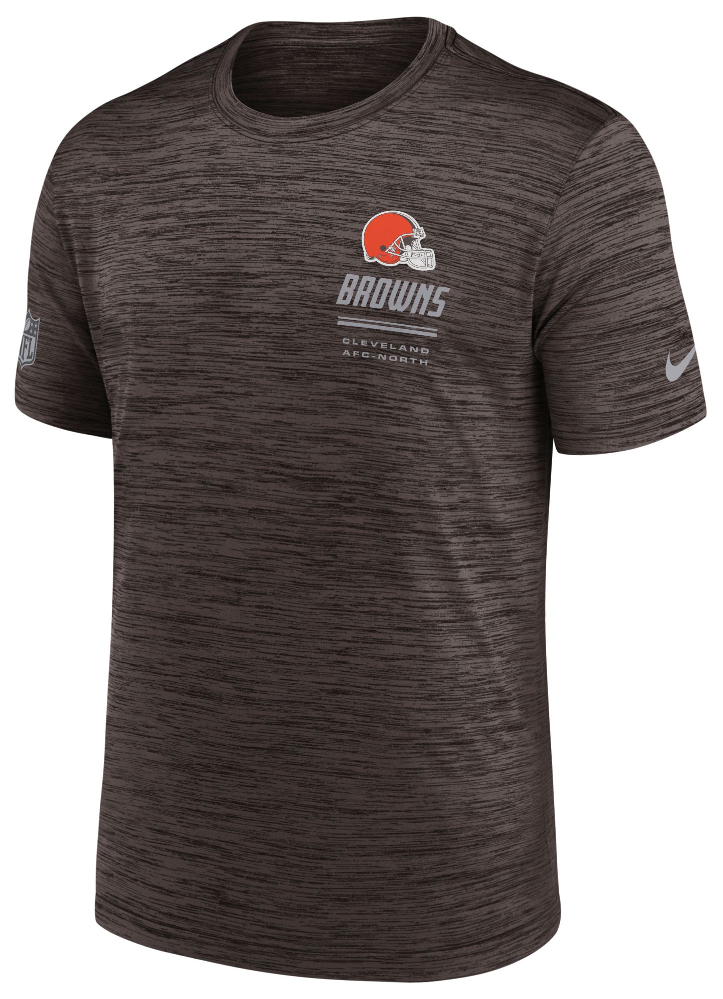 Nike Men's Cleveland Browns Brown Sideline Legend Velocity T-Shirt