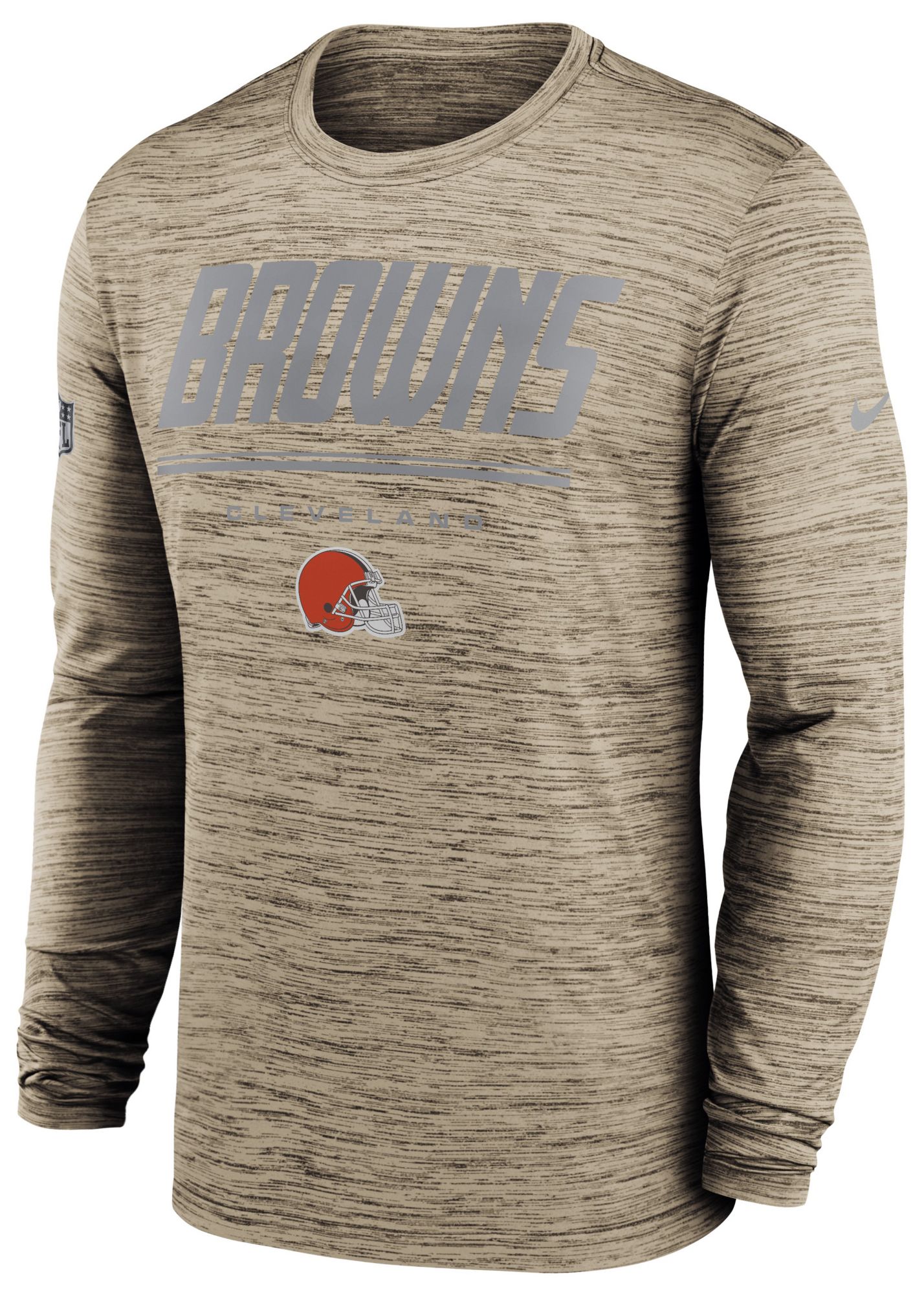 Nike Men's Cleveland Browns Brown Long Sleeve Shirt