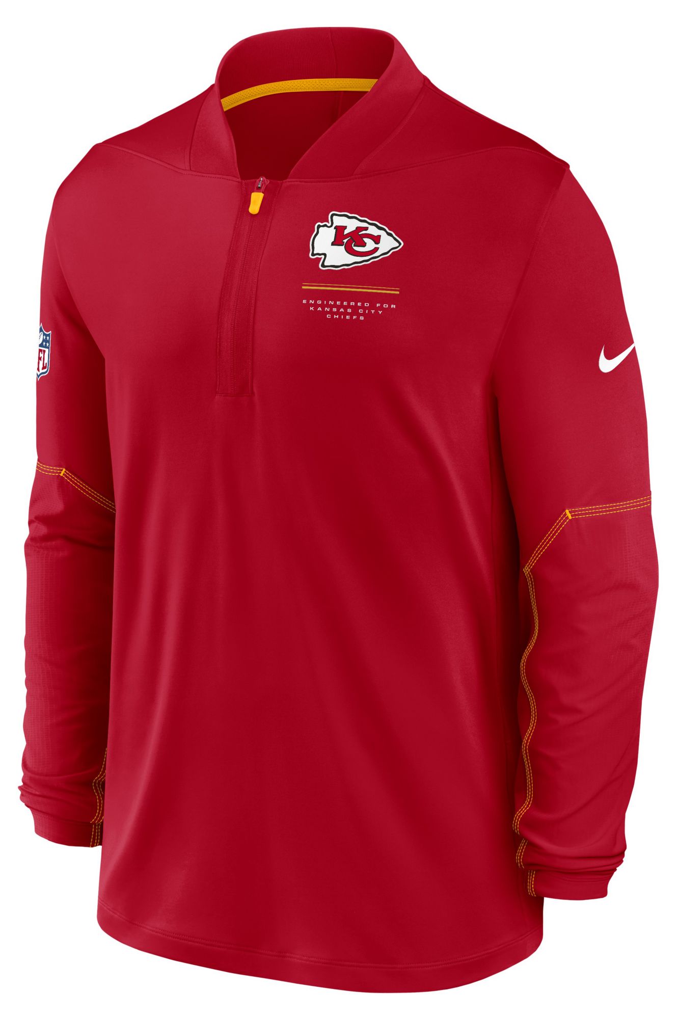 Nike Men's Kansas City Chiefs Red Midweight 1/2 Zip