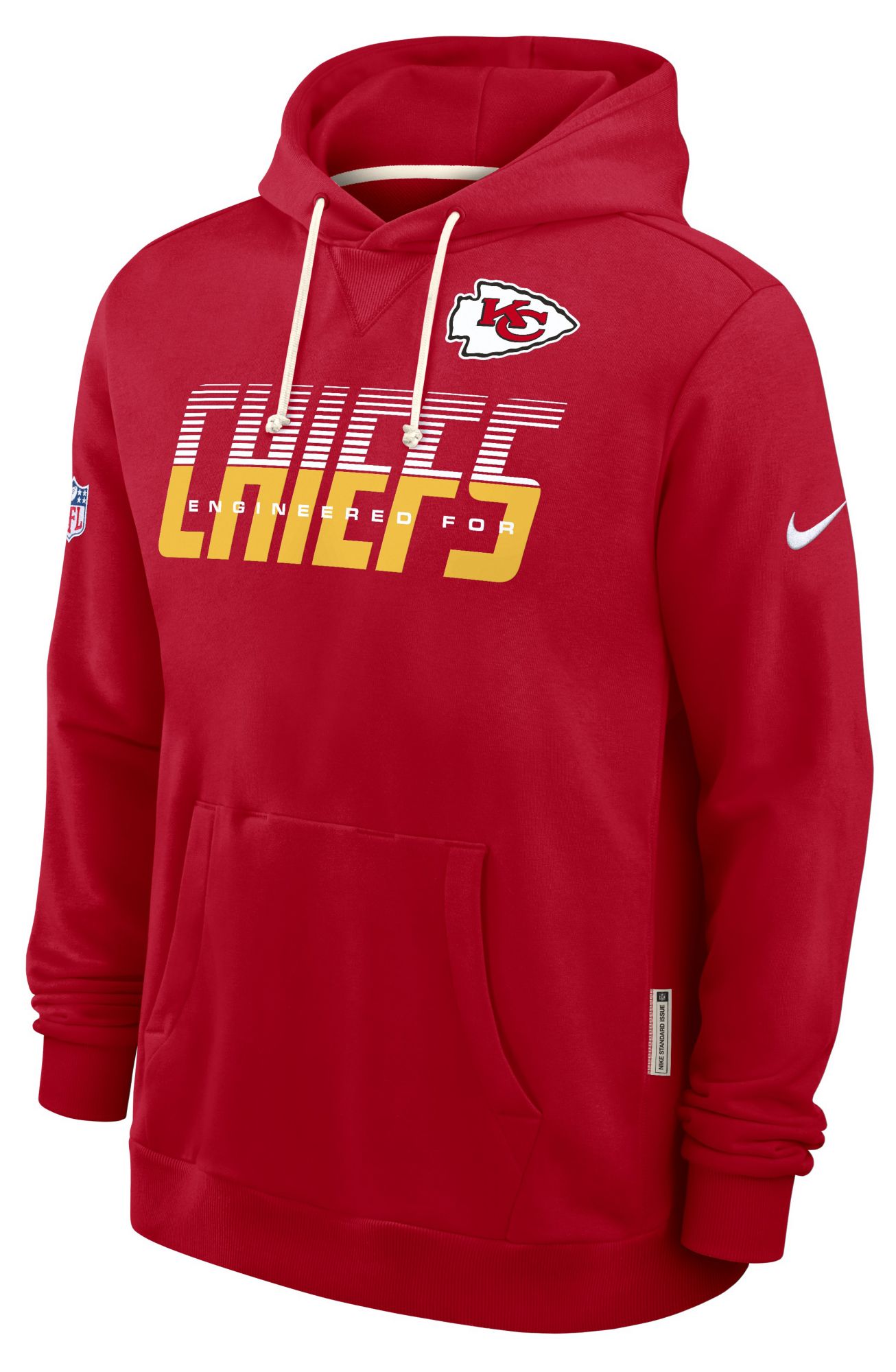 Nike Men's Kansas City Chiefs University Red Sideline Standard Issue Hoodie