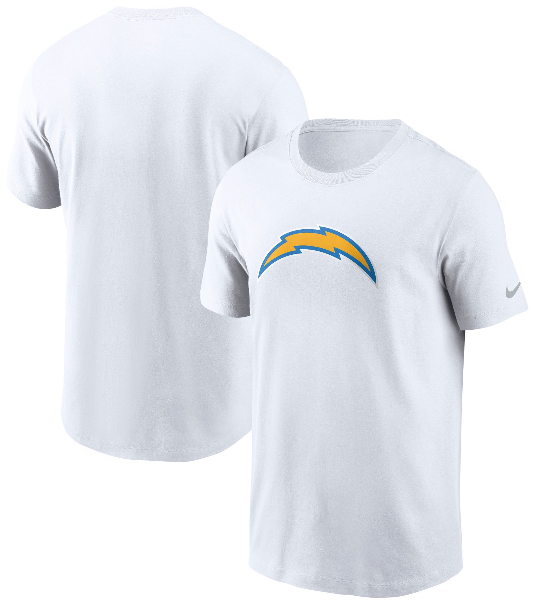 Nike Men's Los Angeles Chargers White Logo Essential T-Shirt