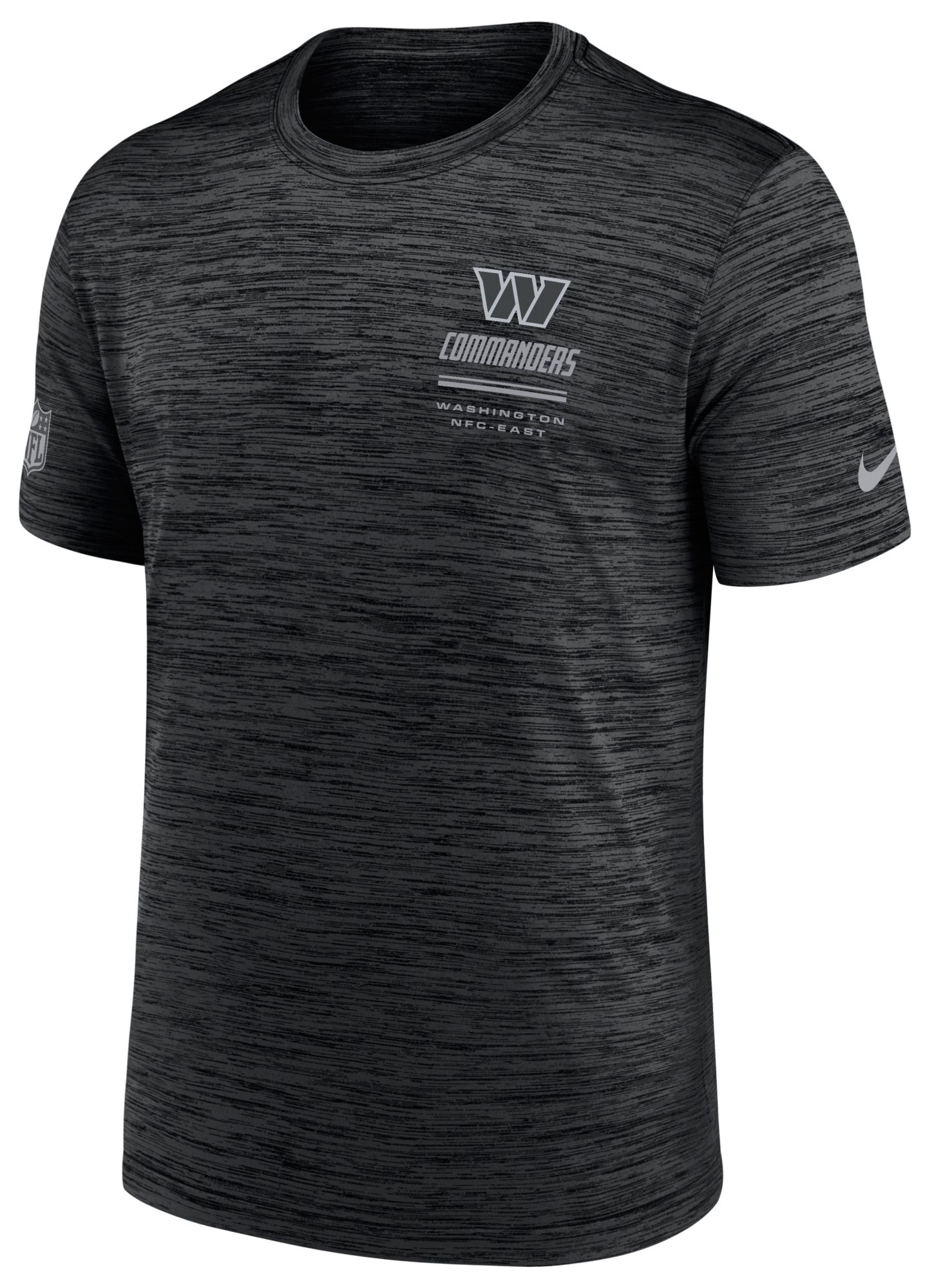 Nike Men's Washington Commanders Black Sideline Legend Velocity T-Shirt
