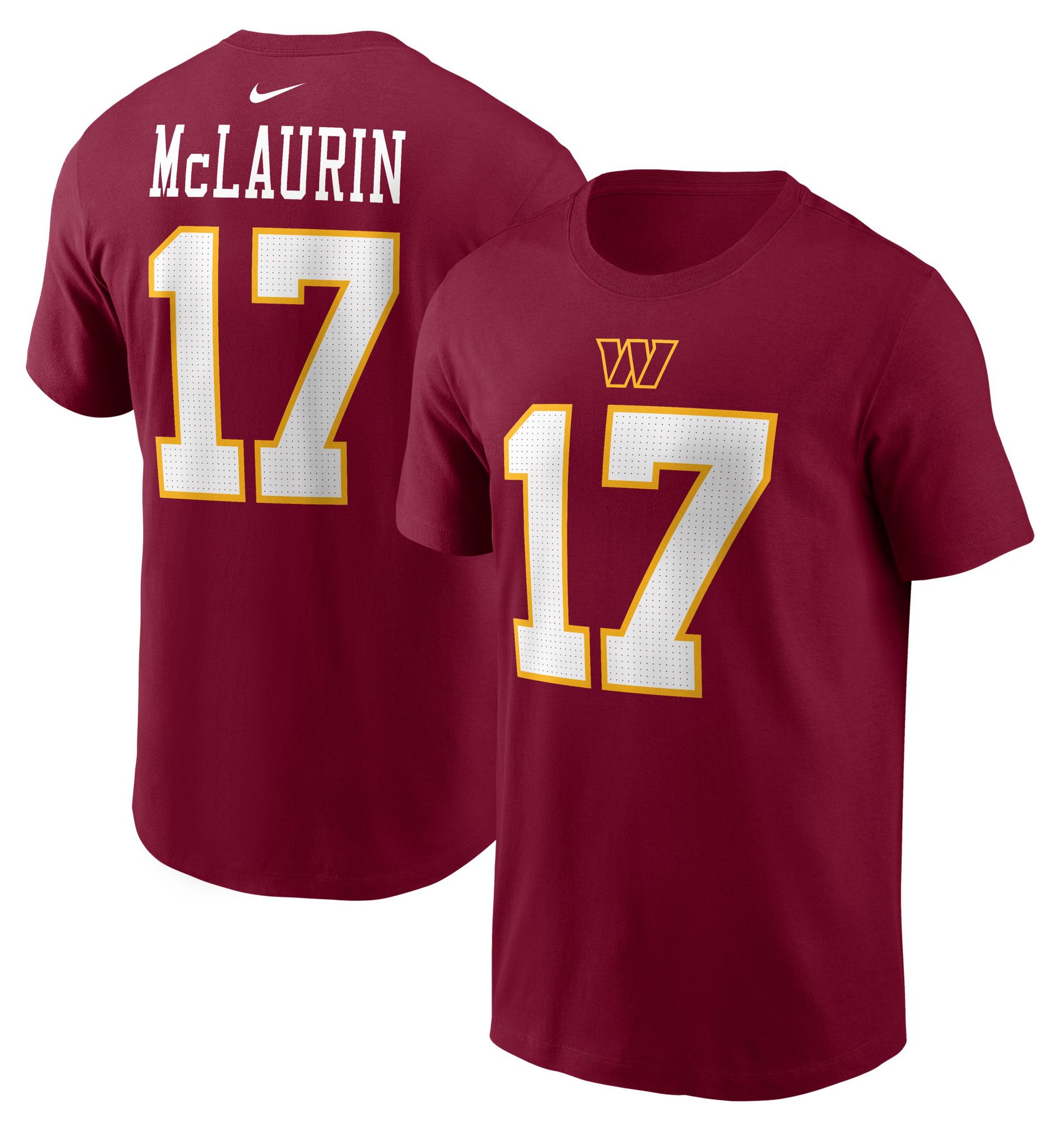 Nike Men's Washington Commanders Red Terry McLaurin #17 T-Shirt