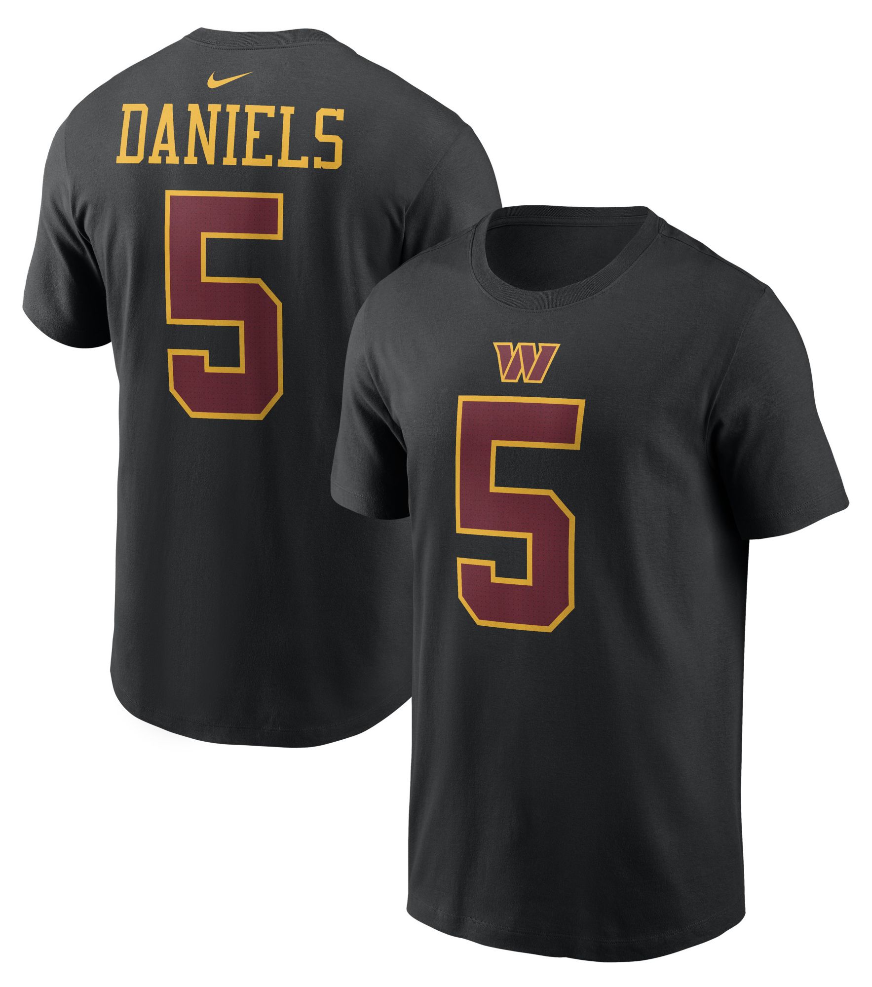 Nike Men's Washington Commanders Purple Jayden Daniels #5 T-Shirt
