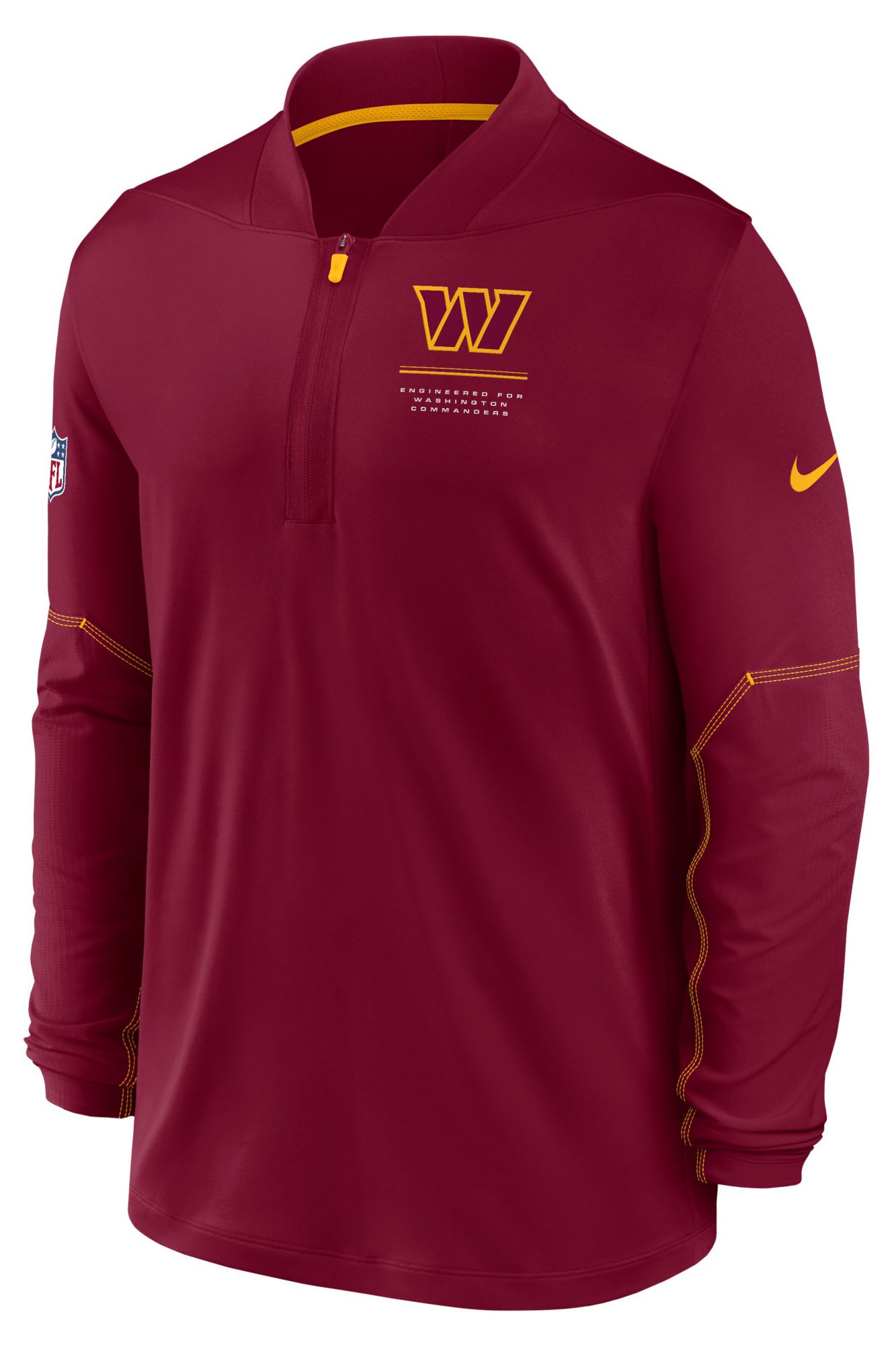Nike Men's Washington Commanders Red Midweight 1/2 Zip
