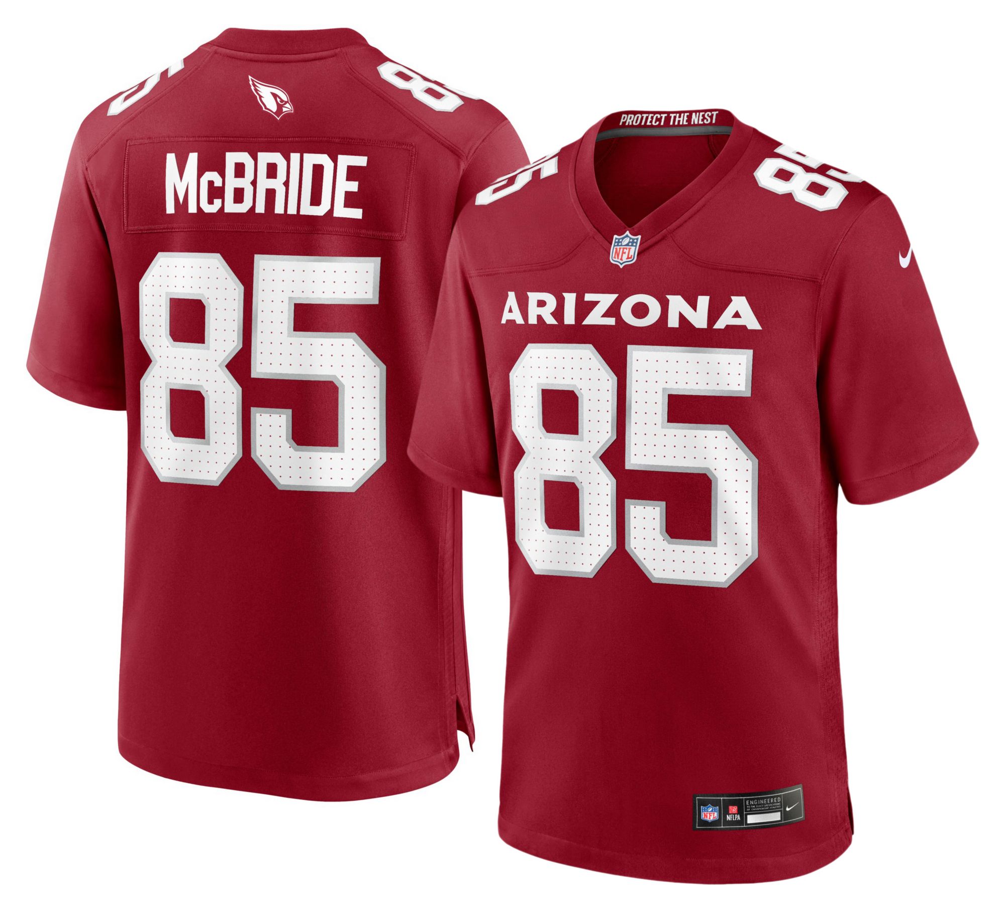Nike Men's Arizona Cardinals Trey McBride #85 Tough Red Home Game Jersey