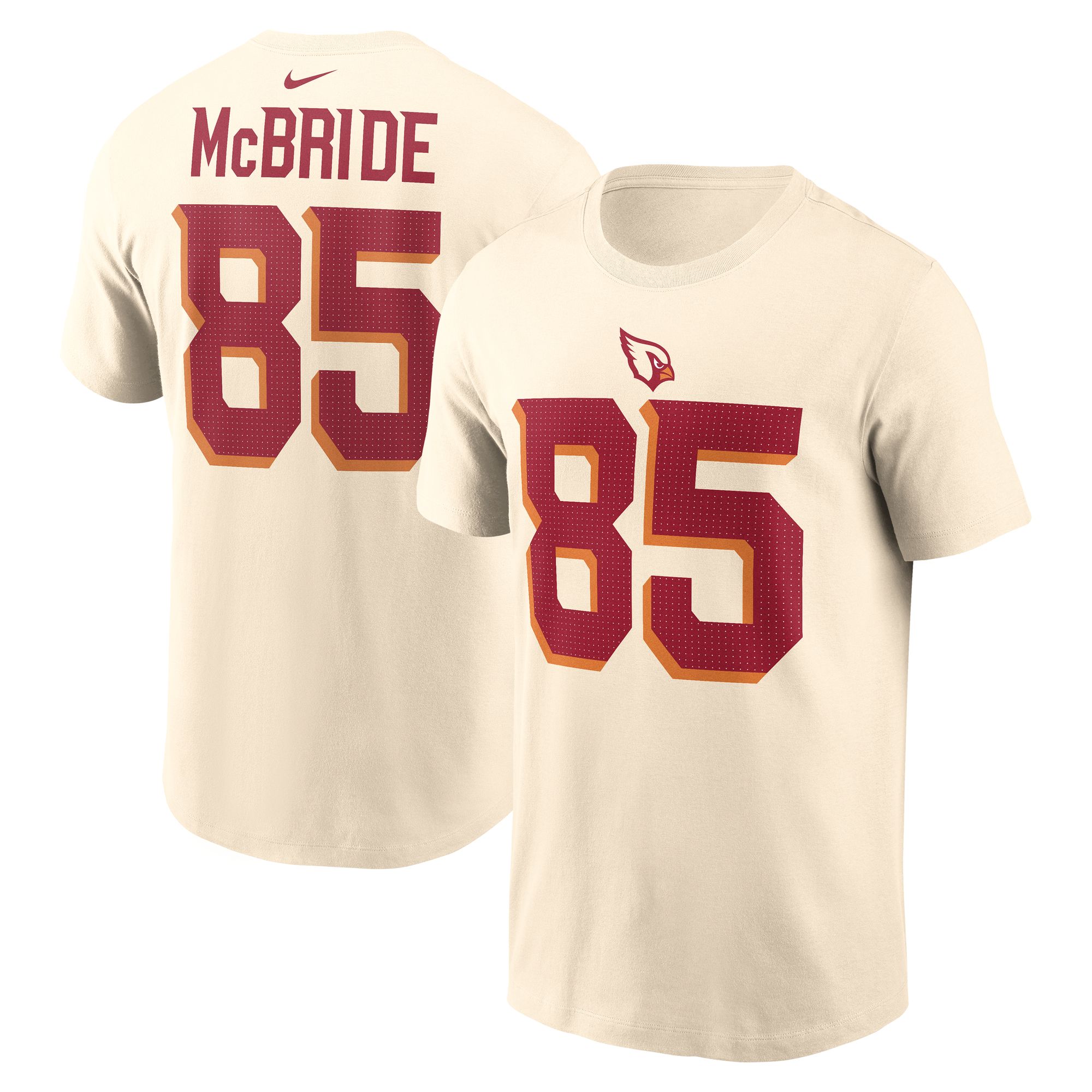 Nike Men's Arizona Cardinals Trey McBride #85 Natural Shirt