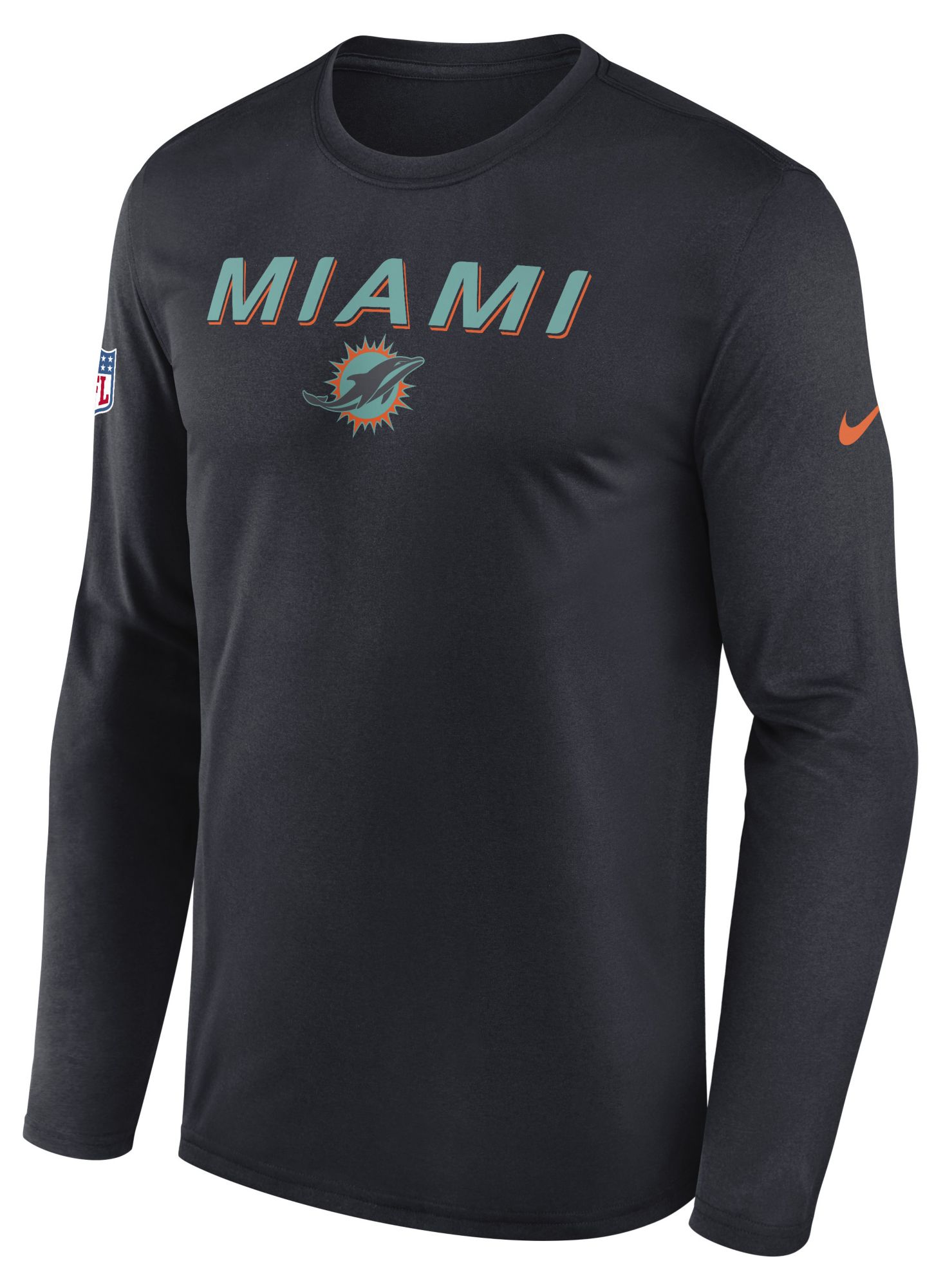 Nike Men's Miami Dolphins NFL Rivalries Legend Long Sleeve Shirt