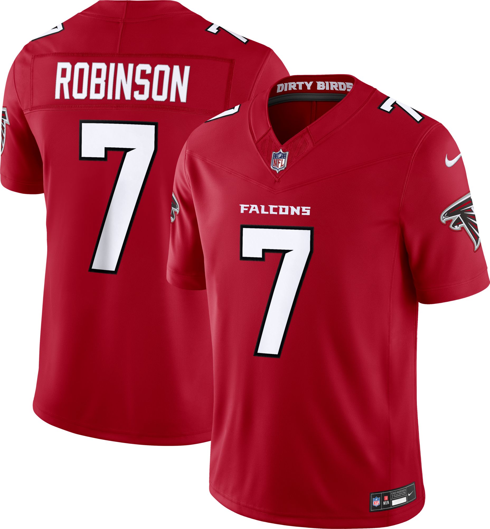 Nike Men's Atlanta Falcons Red Bijan Robinson #7 Home Limited Jersey
