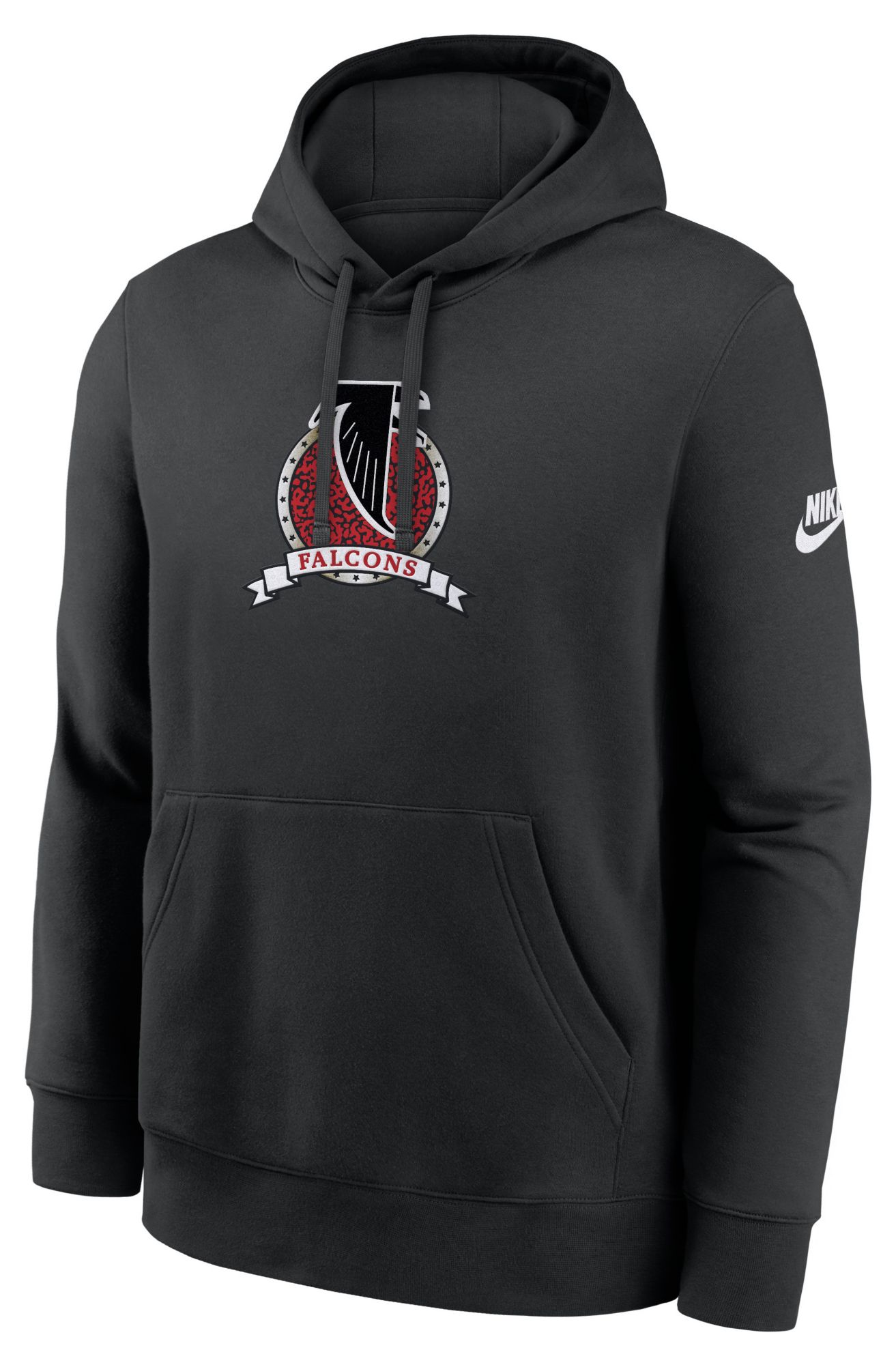 Nike Men's Atlanta Falcons Black Club Fleece Rewind Hoodie