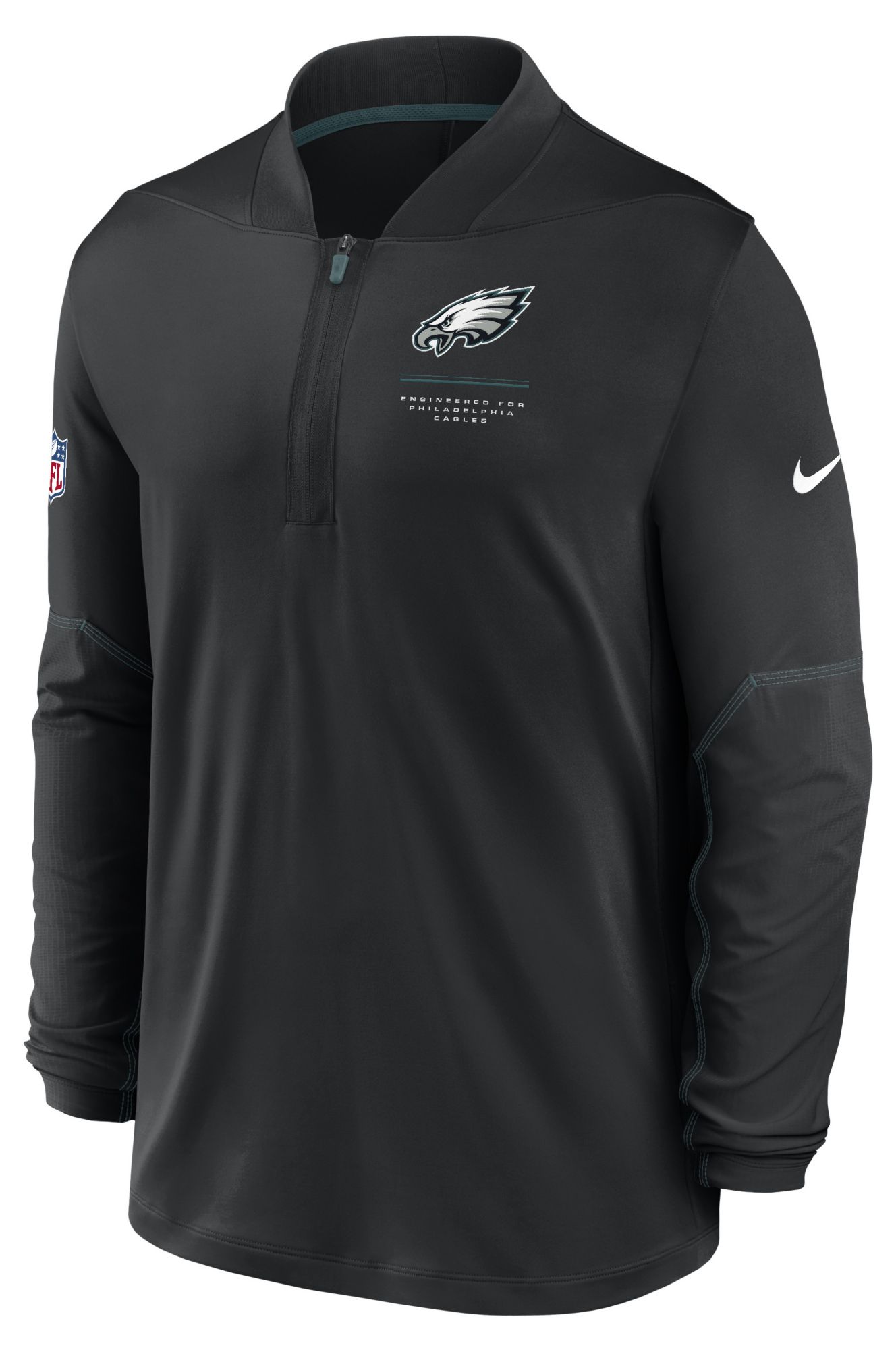 Nike Men's Philadelphia Eagles Black Midweight 1/2 Zip