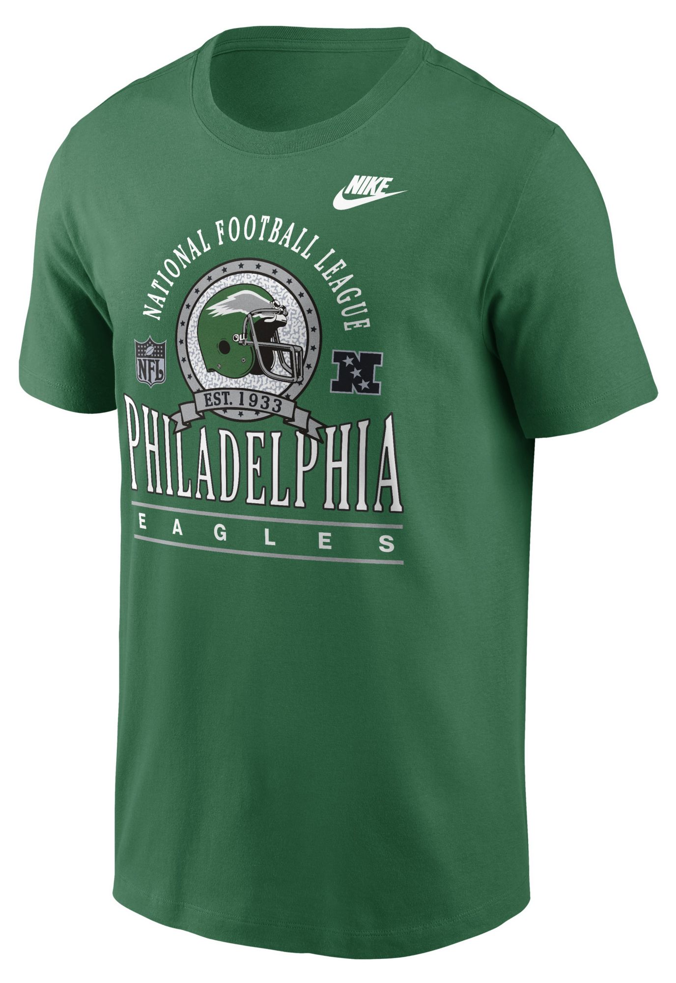 Nike Men's Philadelphia Eagles Pine Green Rewind T-Shirt