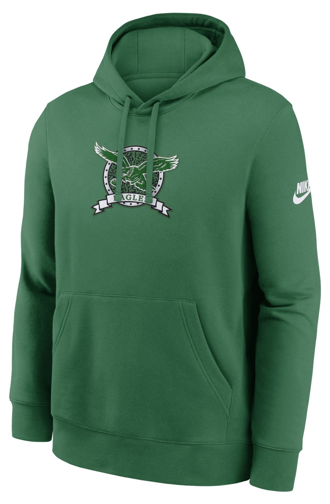 Nike Men's Philadelphia Eagles Green Club Fleece Rewind Hoodie