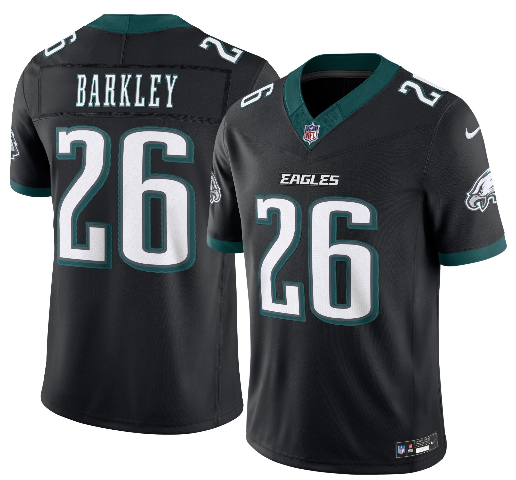 Nike Men's Philadelphia Eagles Saquon Barkley #26 Black Alternate Limited Jersey