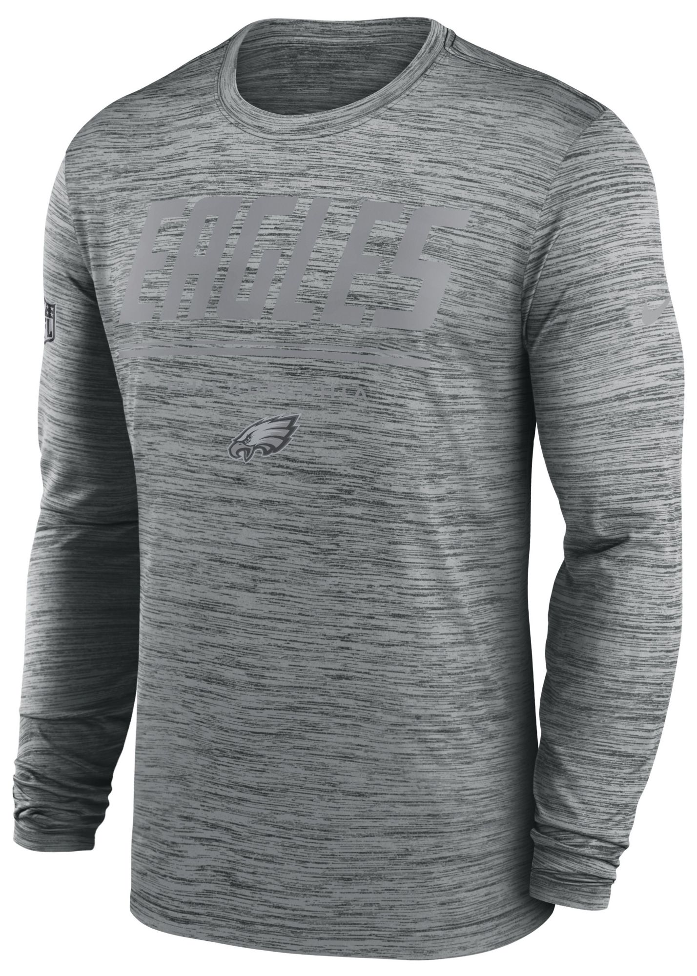 Nike Men's Philadelphia Eagles Dark Grey Heather Long Sleeve Shirt