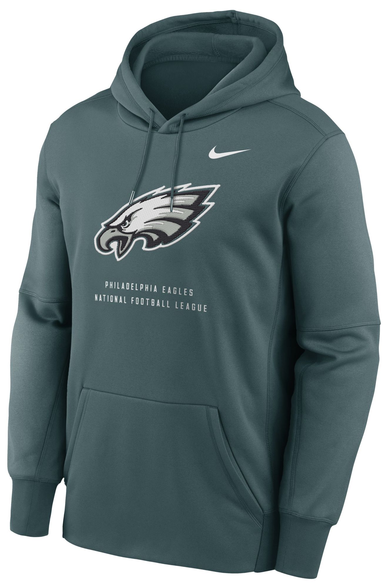 Nike Men's Philadelphia Eagles Sport Teal Therma Fleece Hoodie