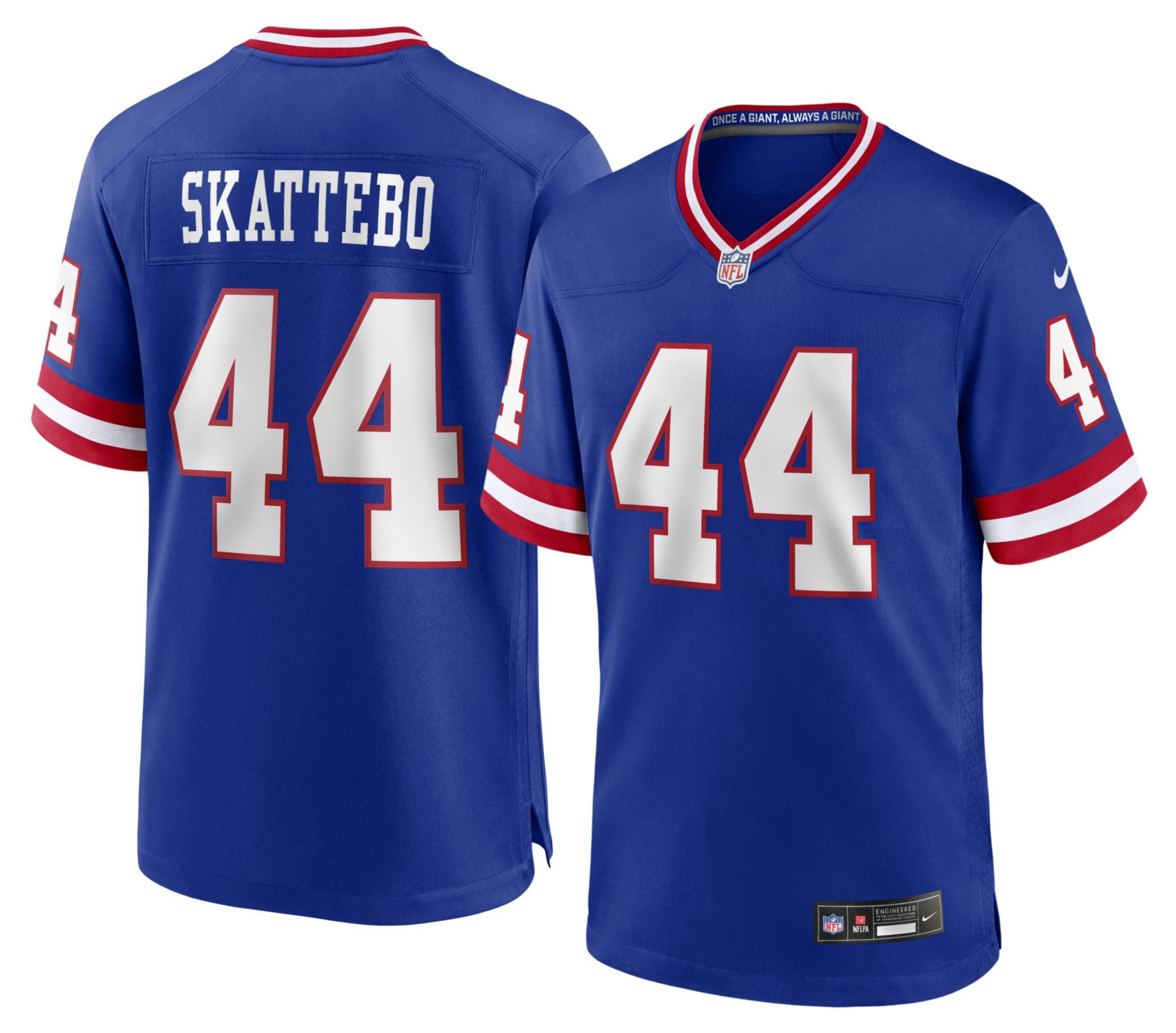 Nike Men's New York Giants Cam Skattebo #44 Old Royal Alternate Game Jersey