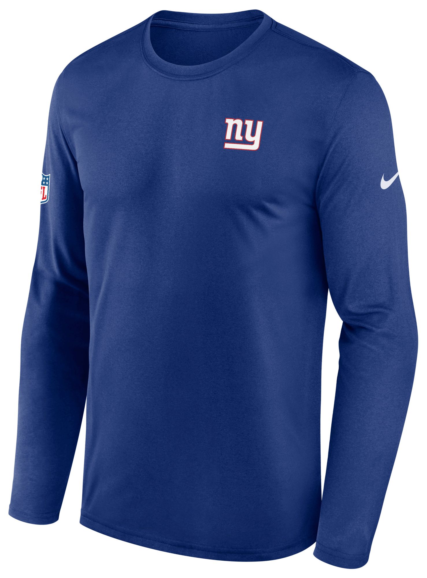 Nike Men's New York Giants Blue Small Logo Legend Long Sleeve Shirt
