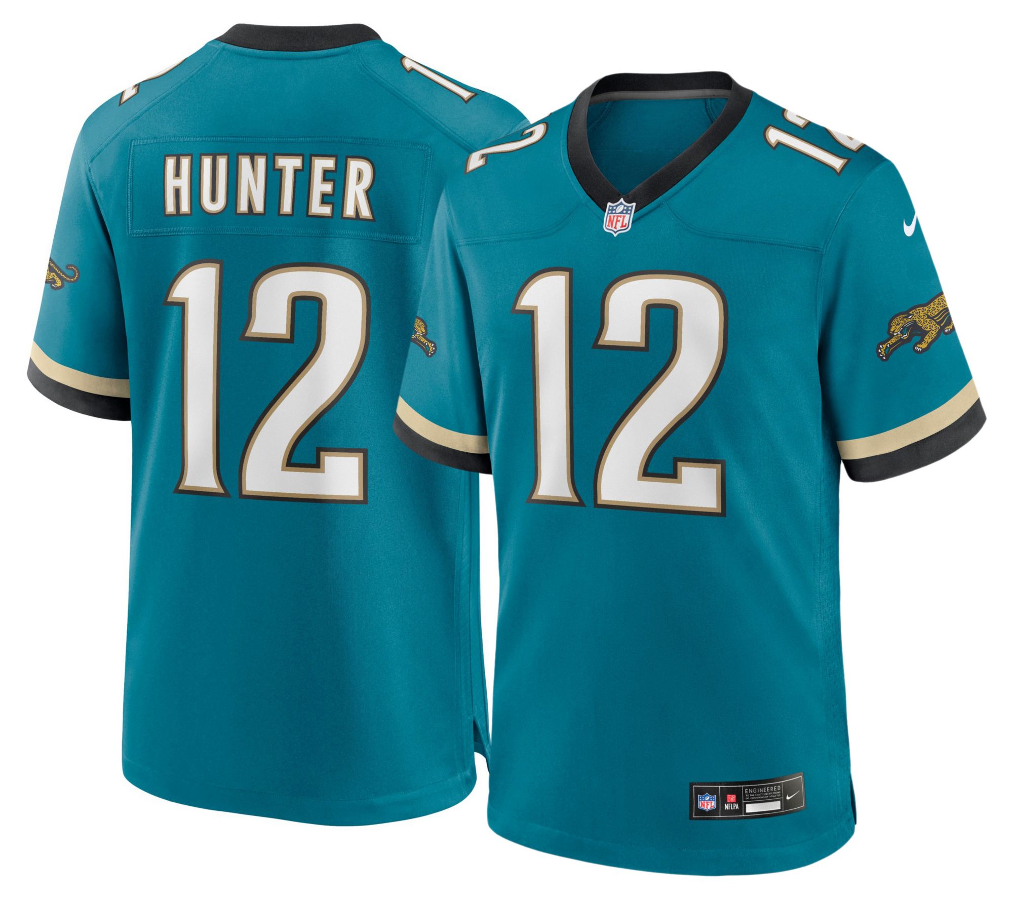 Nike Men's Jacksonville Jaguars Travis Hunter #12 Teal Alternate Game Jersey
